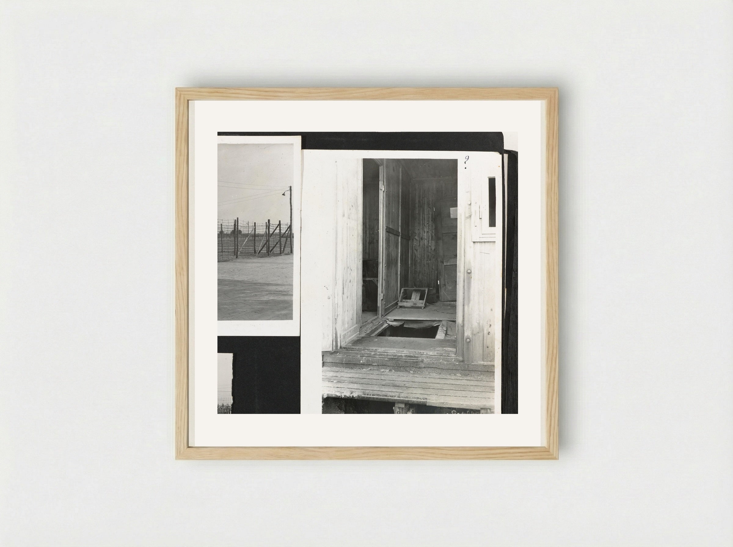 Ontdekte ontsnappingstunnels - Dick W.B. van Maarseveen - Framed Print Wood