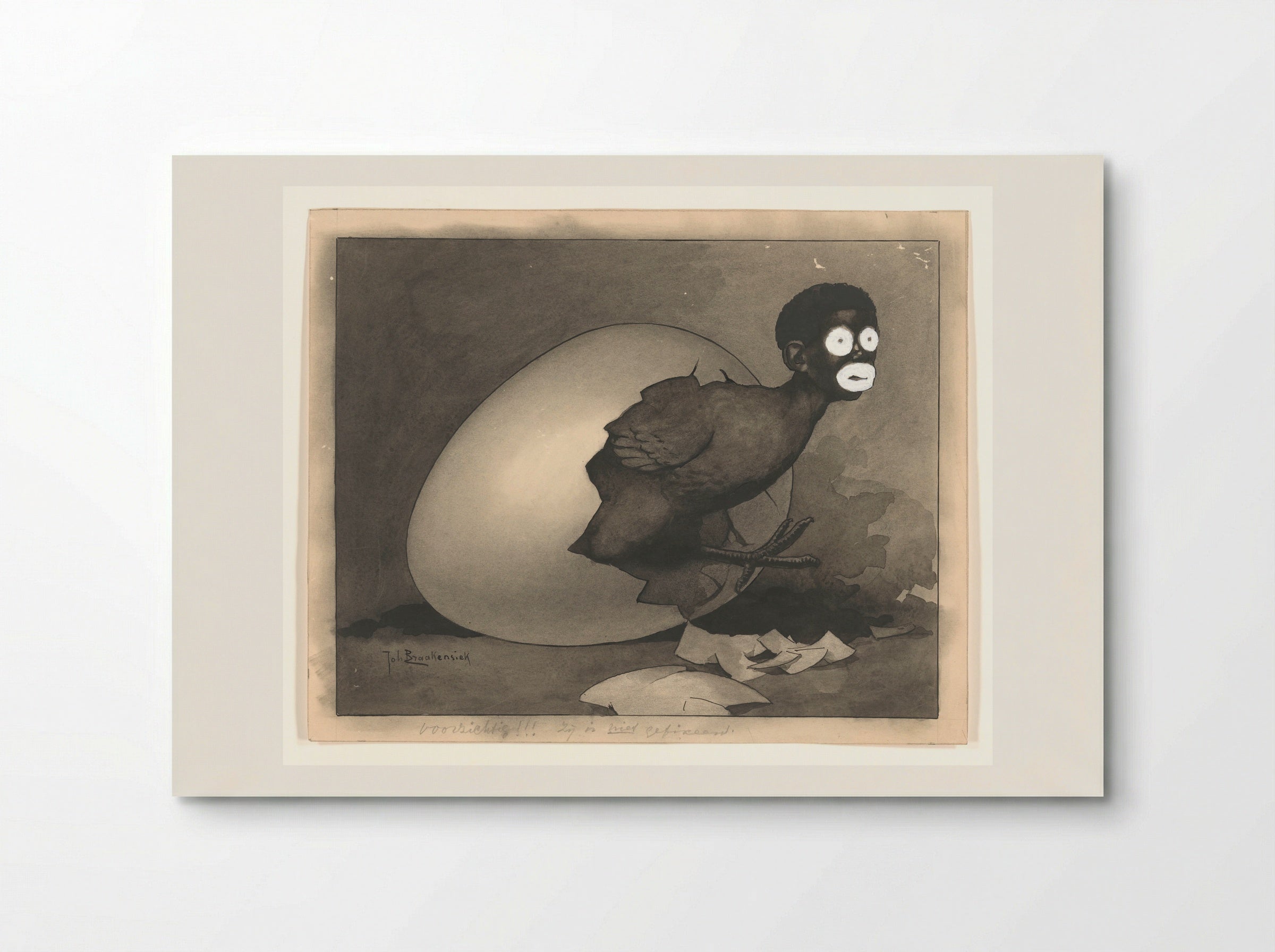 Ontwerp voor illustratie in De Amsterdammer - Johan Braakensiek - Poster