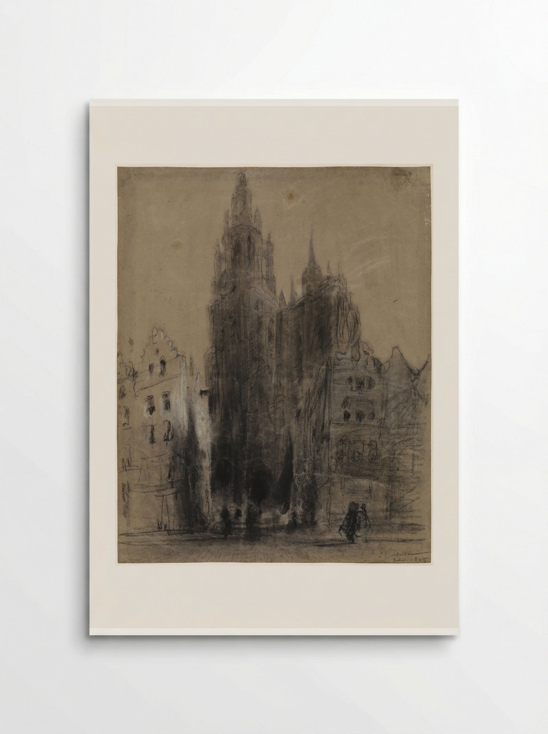 Onze-Lieve-Vrouwekathedraal van Antwerpen - Johannes Bosboom - Poster