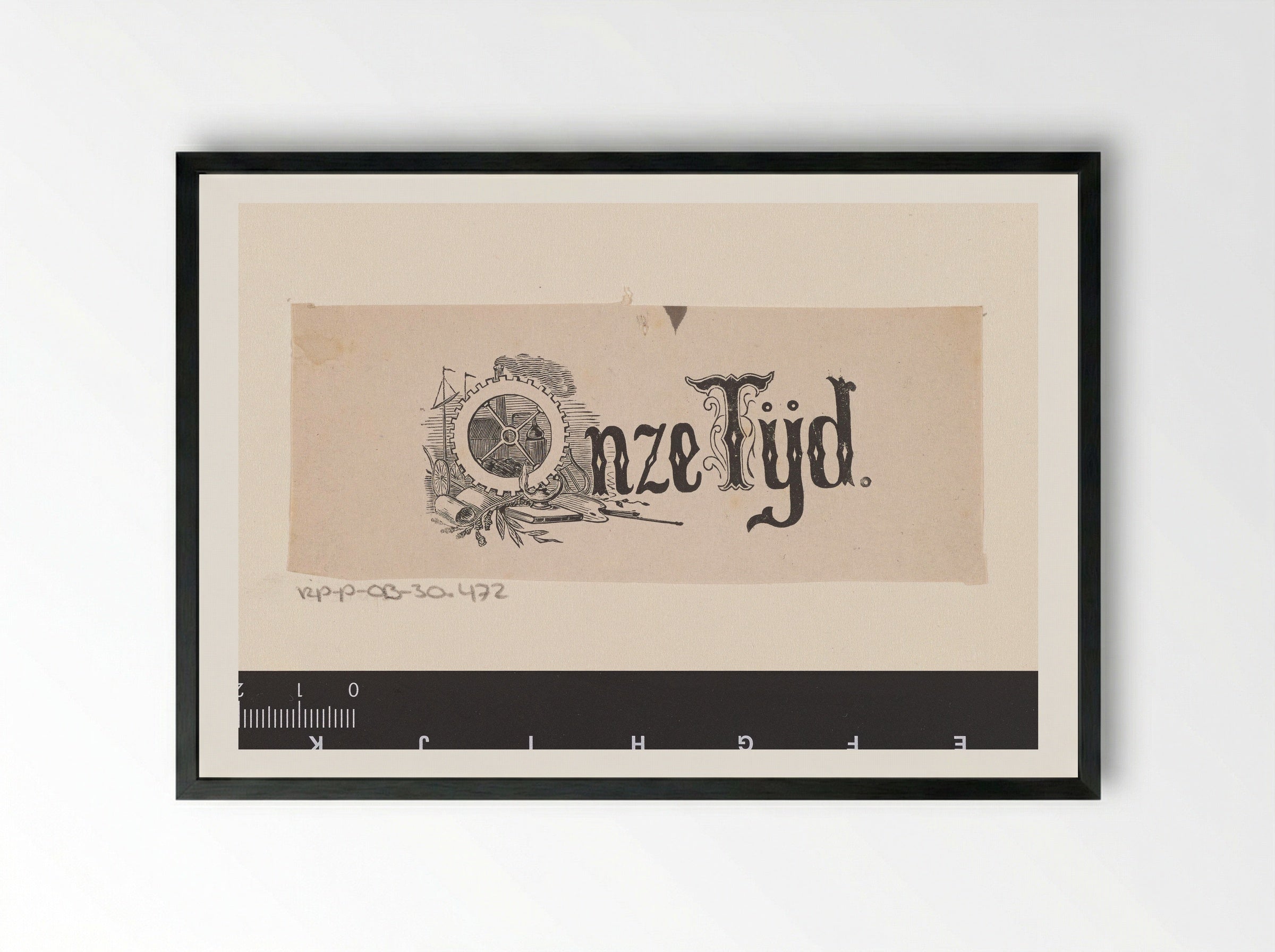 Onze Tijd - Isaac Weissenbruch - Framed Print Black
