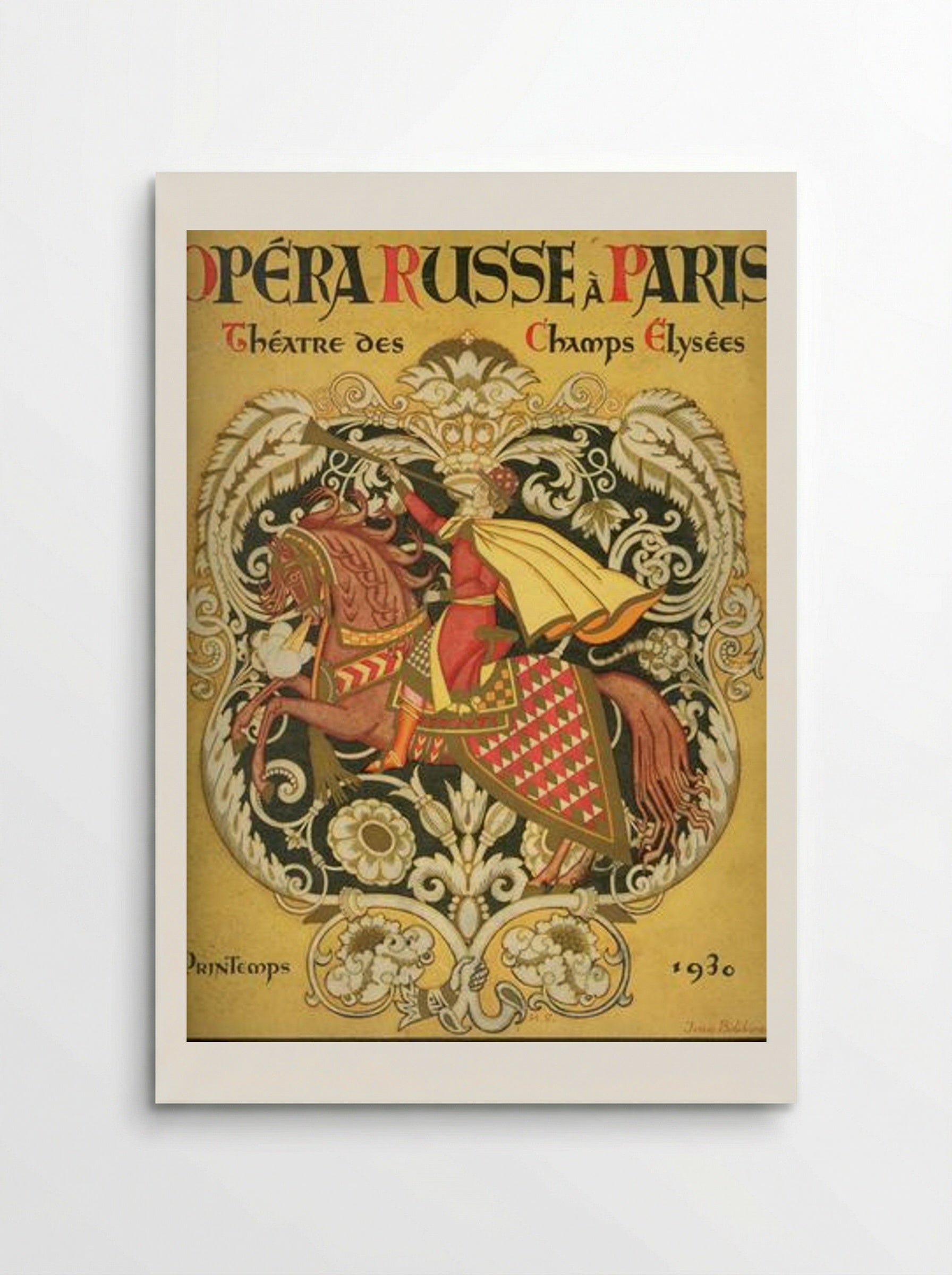 Opéra Russe à Paris - Ivan Bilibin - Poster