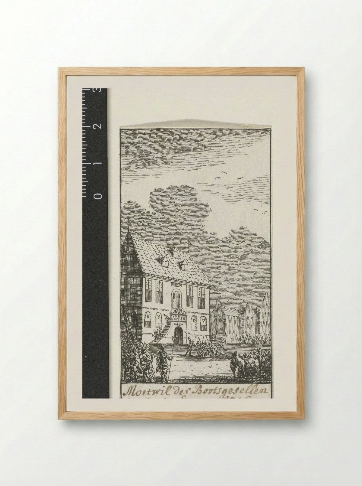Opstandige scheepsbemanning te Amsterdam, 1629 - Simon Fokke - Framed Print Wood