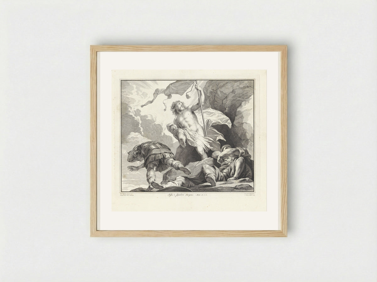 Opstanding van Christus - Jan Punt - Framed Print Wood