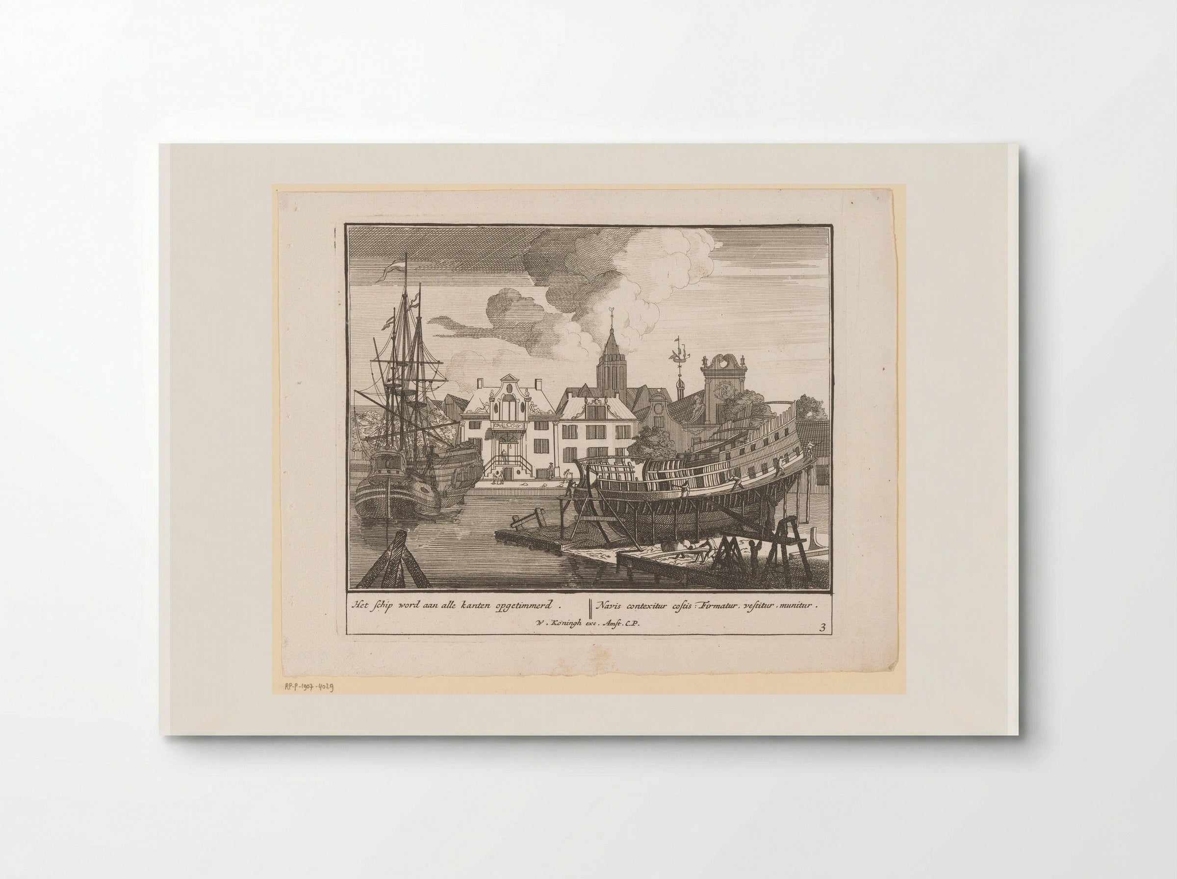 Optimmeren van het schip van alle zijden - Pieter van den Berge - Poster