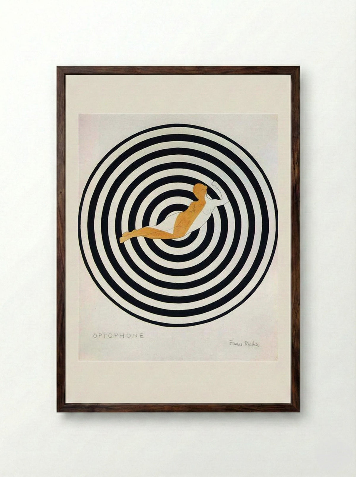 Optophone I - Francis Picabia - Framed Print Dark Wood