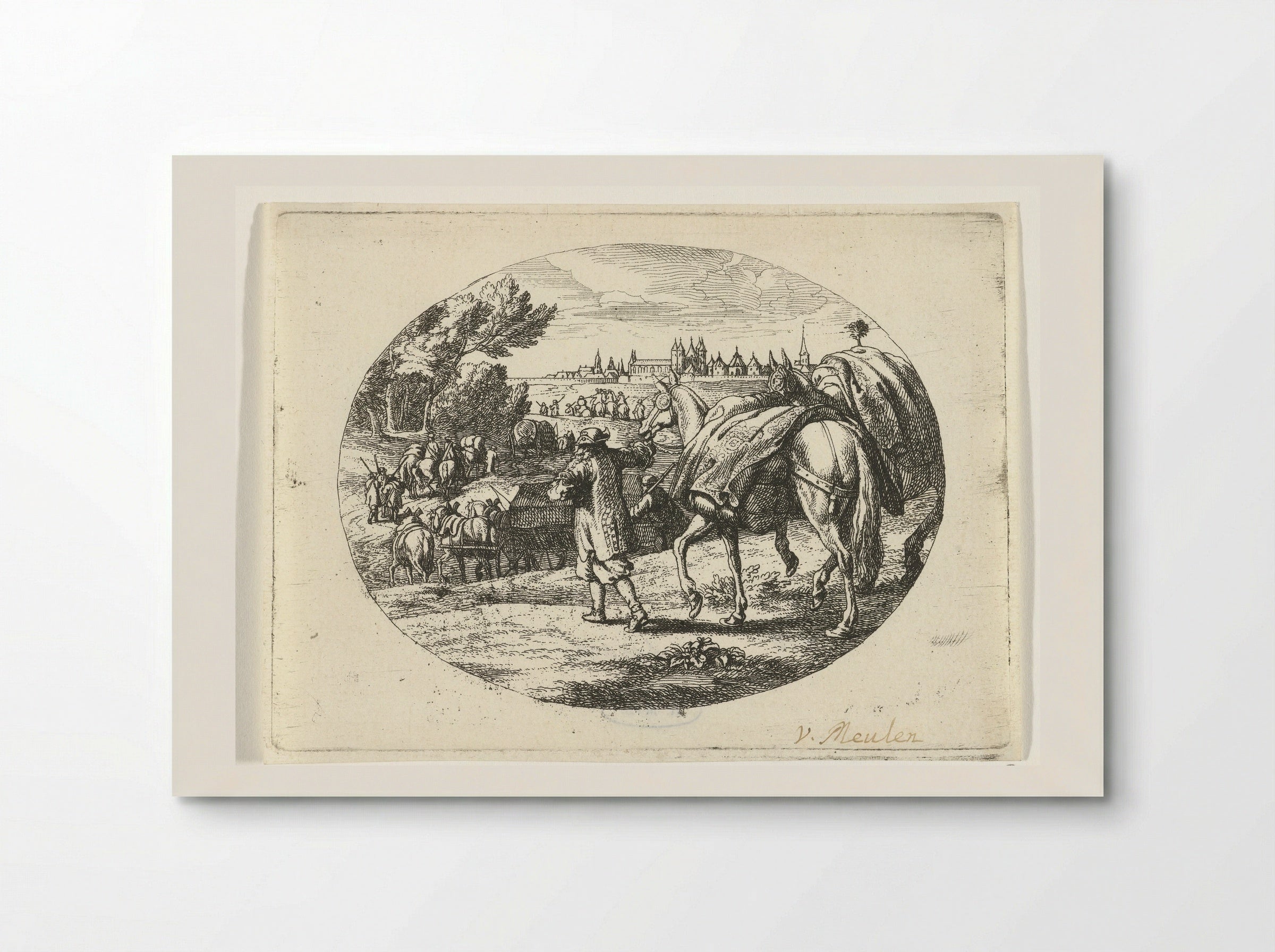 Optrekkend leger (Marching Army) - Jan van Huchtenburg - Poster