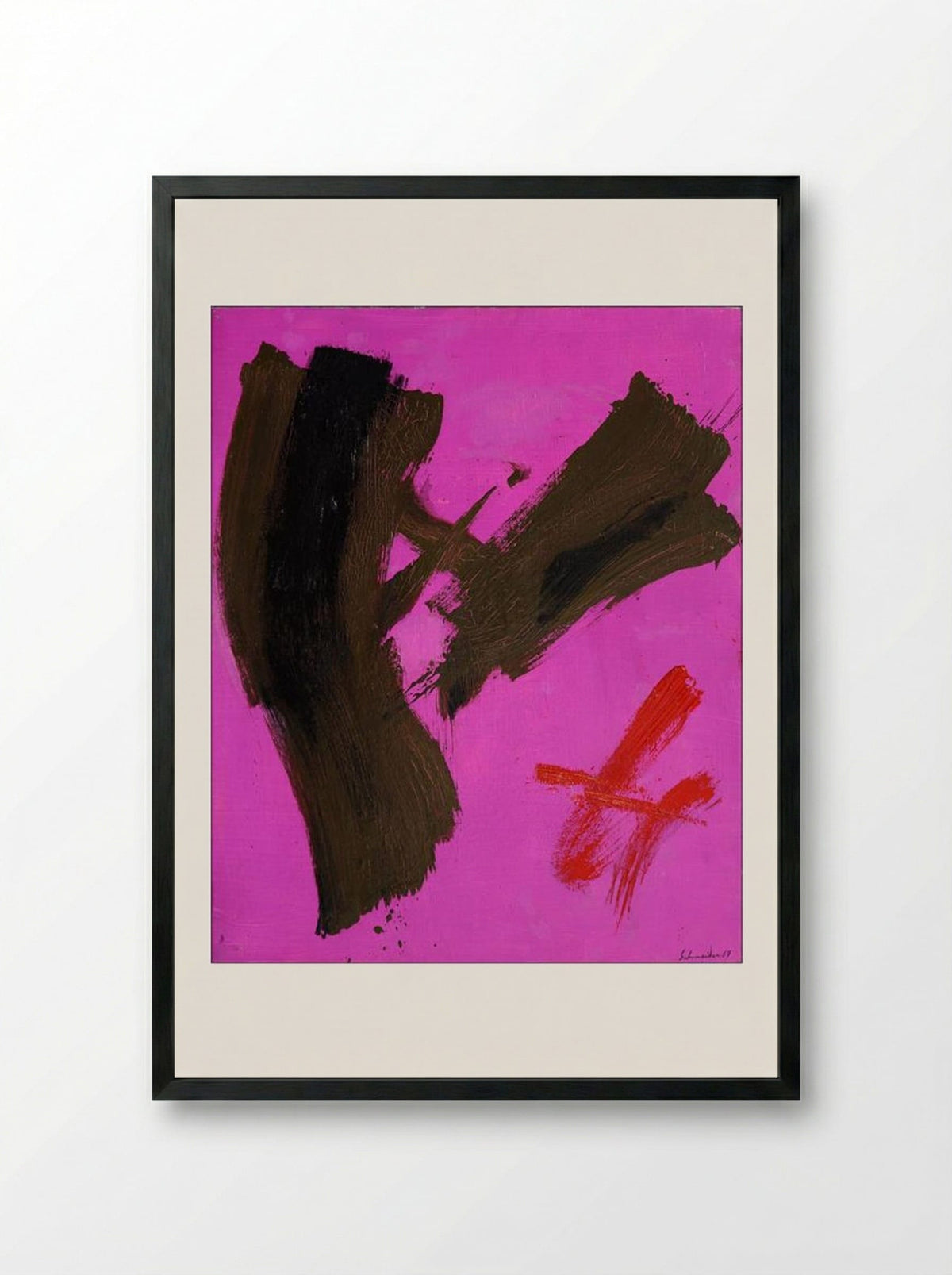 Opus 79 - Gerard Schneider - Framed Print Black