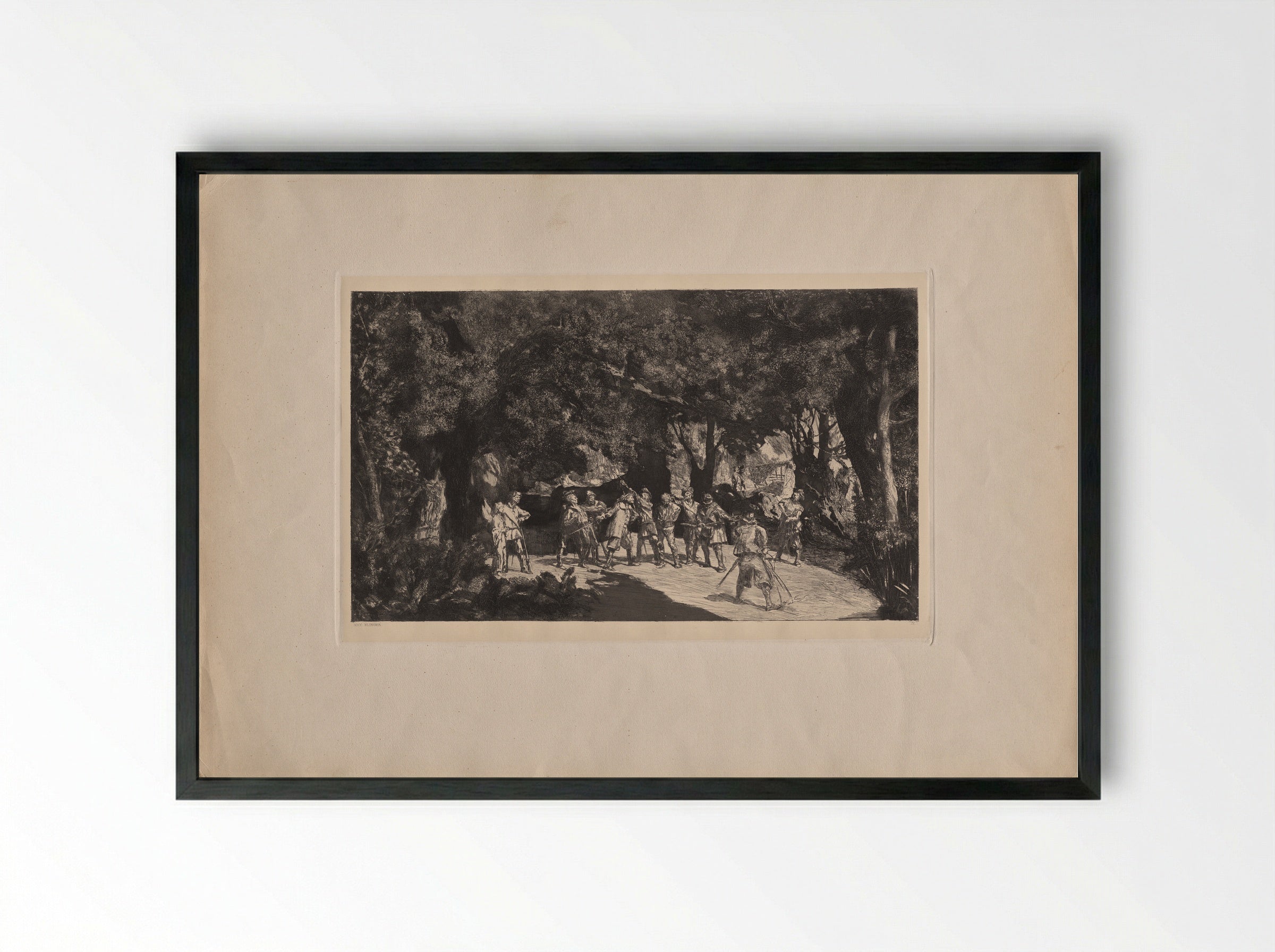 Opus IV: Intermezzi - Max Klinger - Framed Print Black