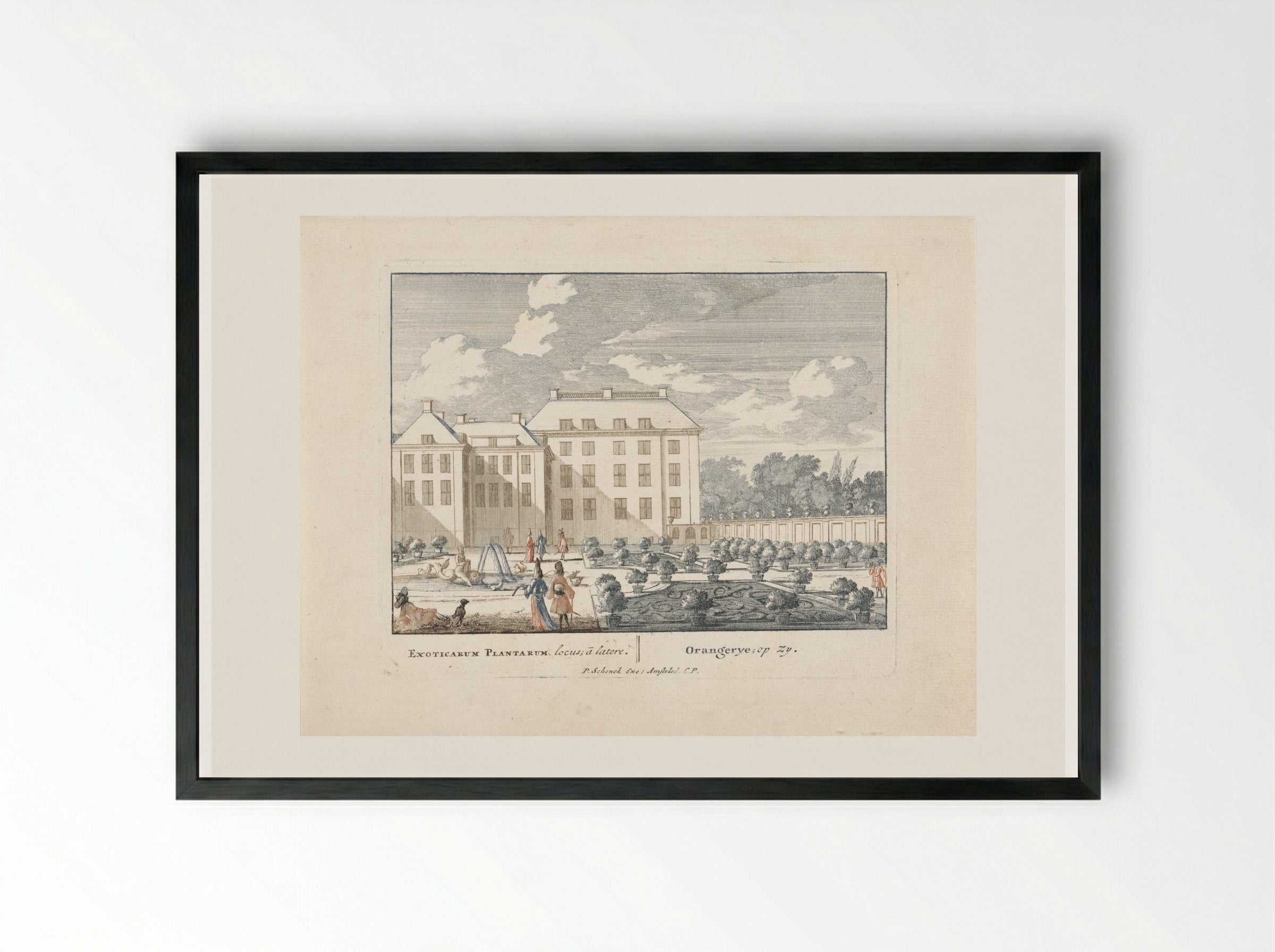 Orangerie van Paleis Het Loo - Jan van Call (I) - Framed Print Black