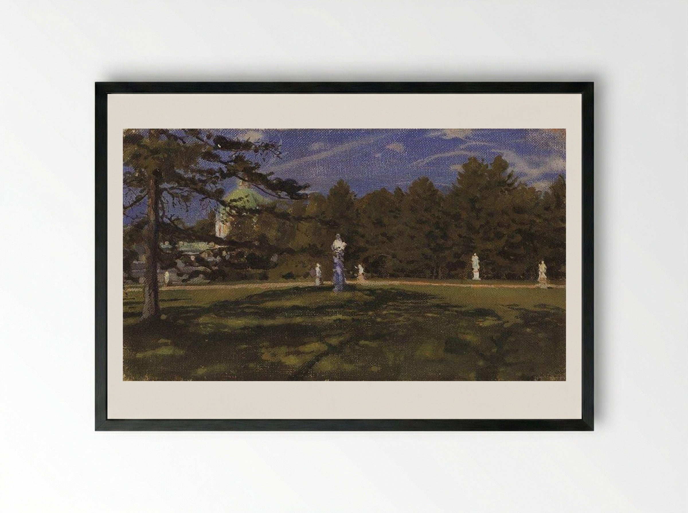 Oranienbaum - Konstantin Somov - Framed Print Black