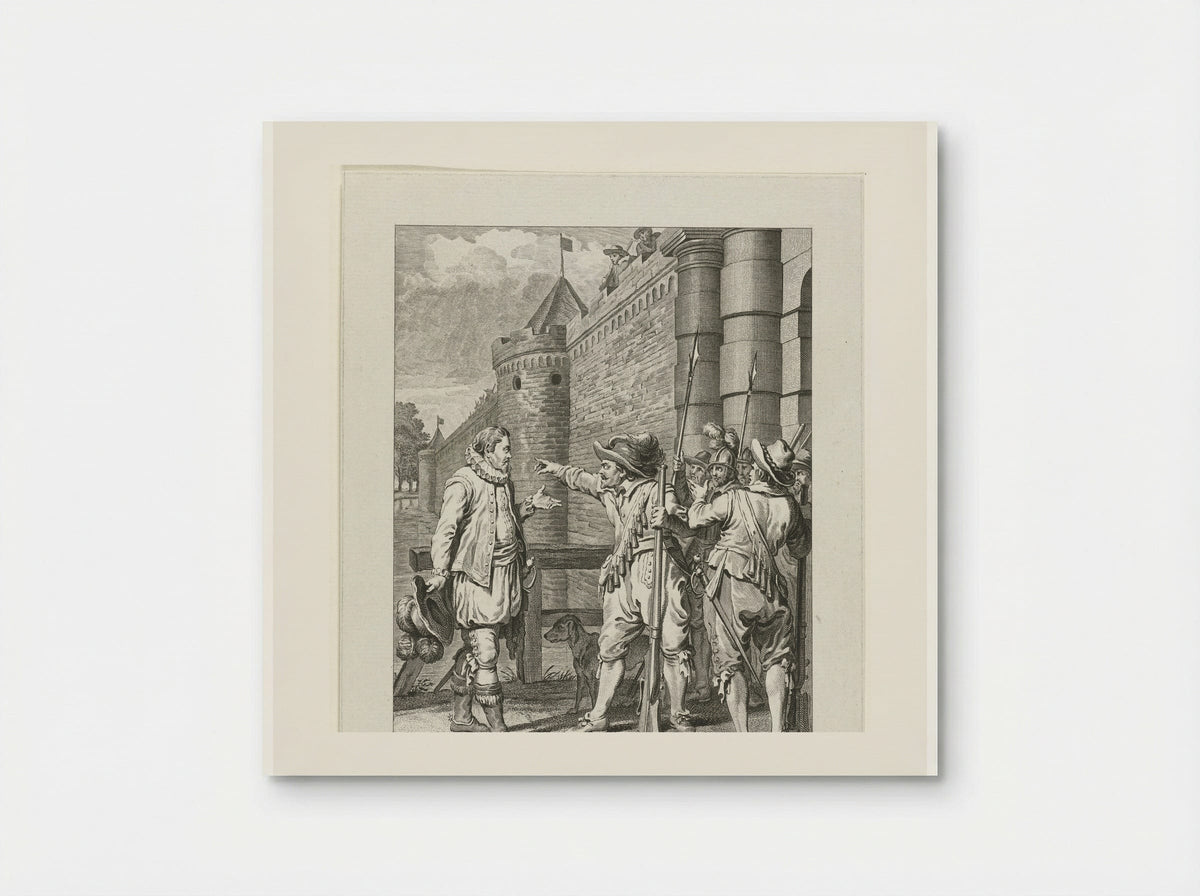 Oranje bezoekt alleen het opstandige Gent - Cornelis Brouwer - Poster