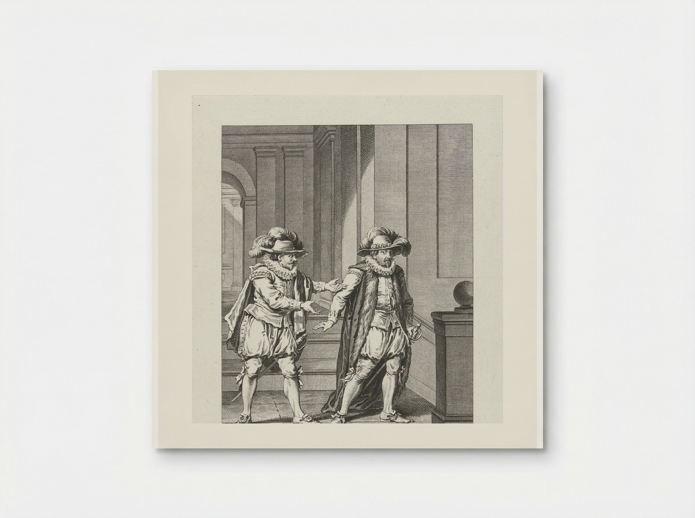 Oranje wijst verontwaardigd de voorstellen van de Spaanse gezant af - Cornelis Brouwer - Poster