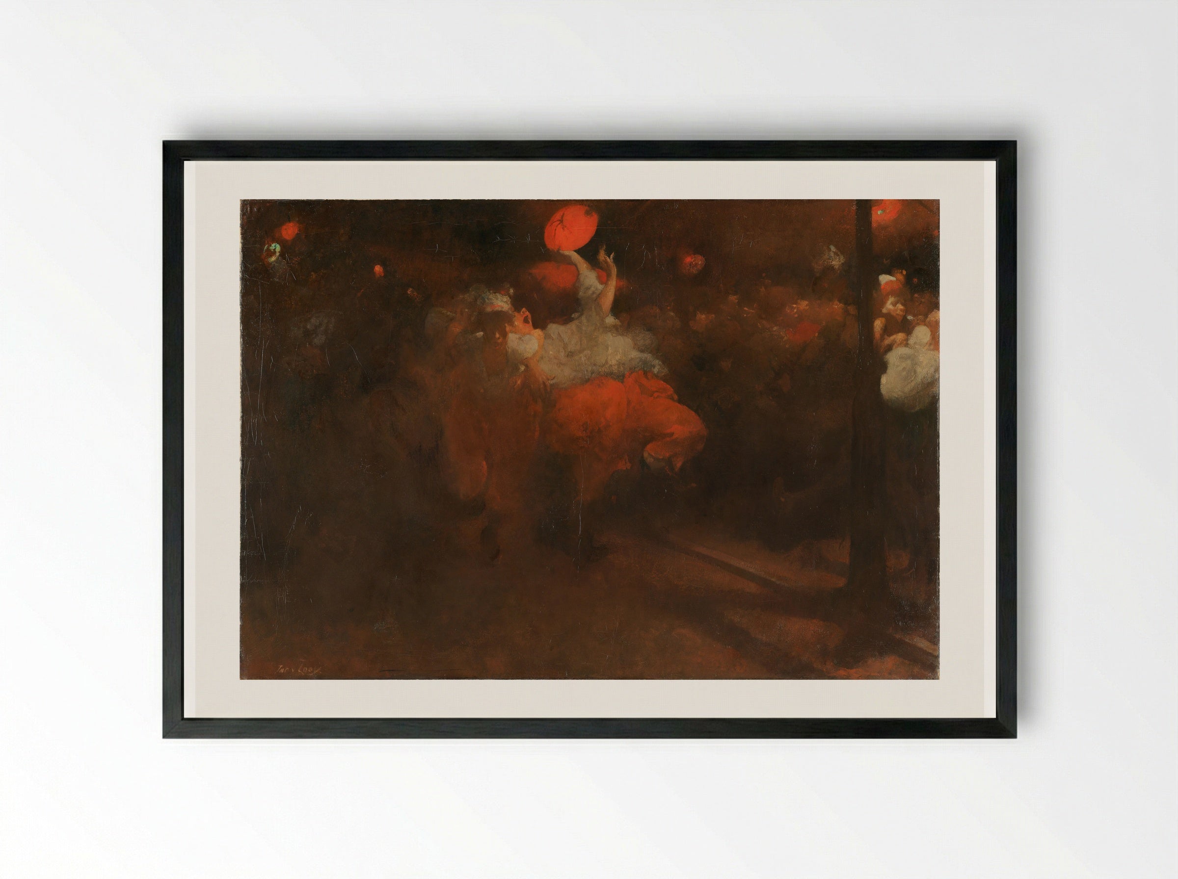 Oranjefeest - Jacobus van Looy - Framed Print Black