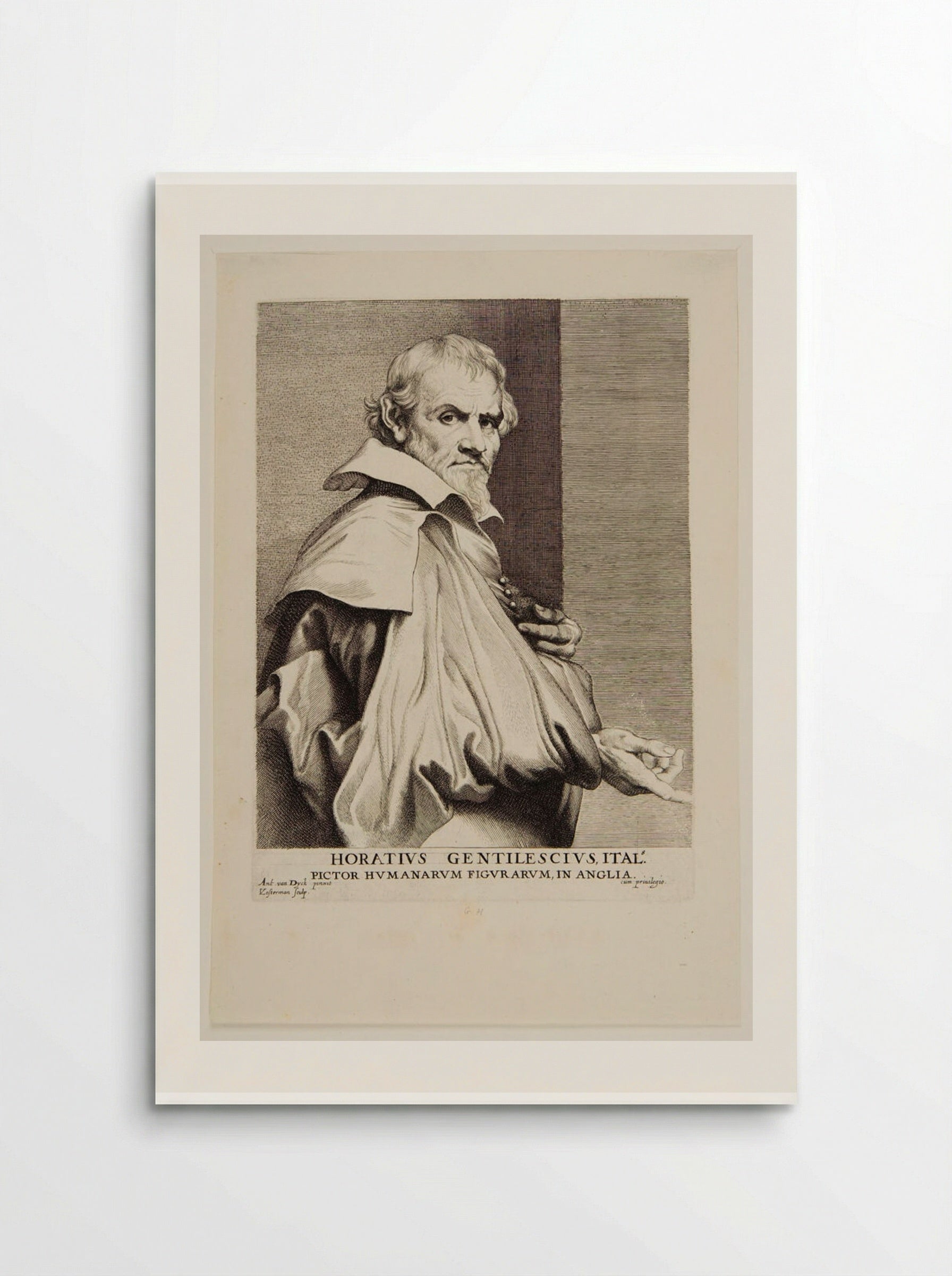 Orazio Gentileschi - Lucas Vorsterman I - Poster