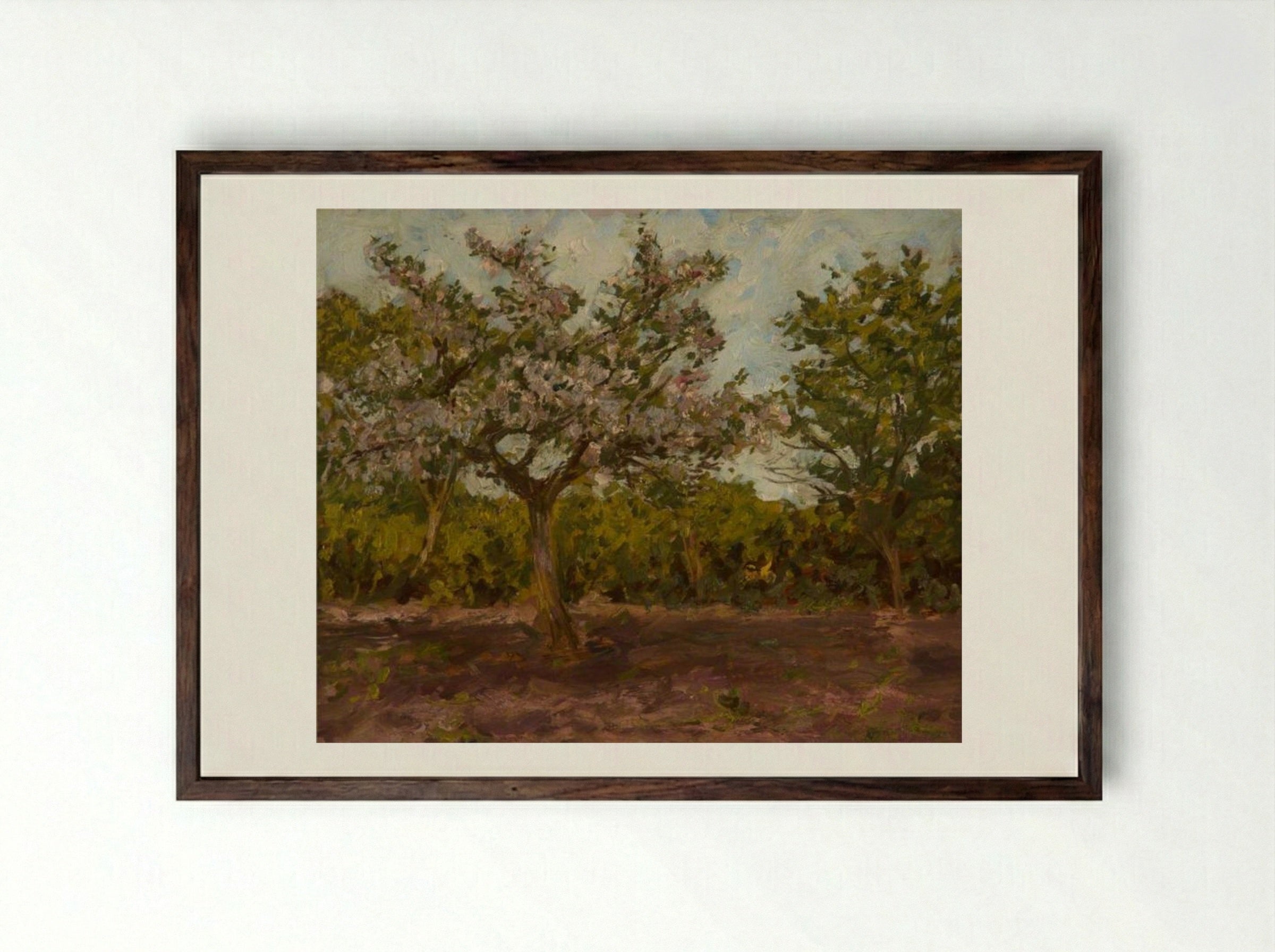 Orchard - James Charles - Framed Print Dark Wood