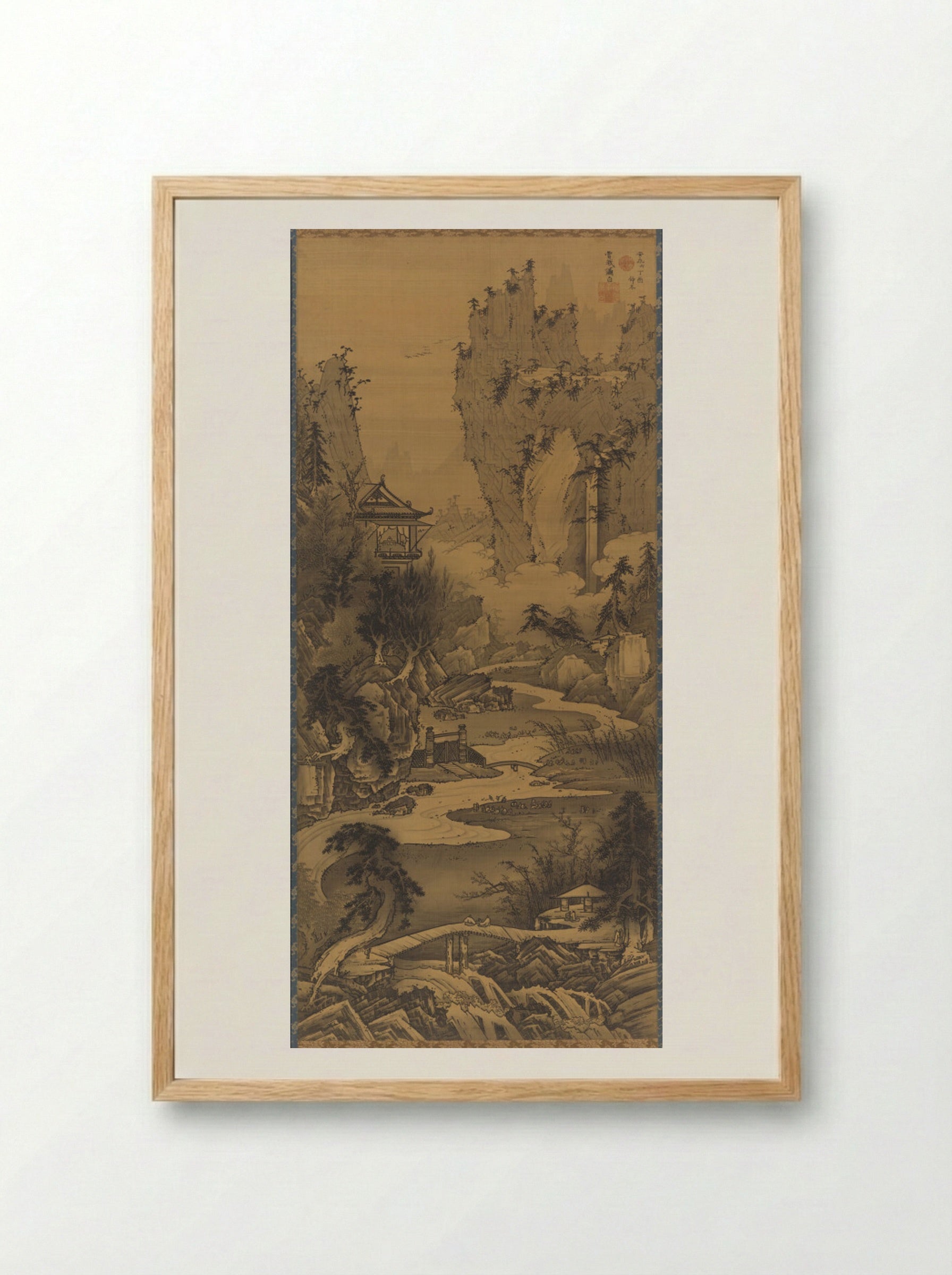 Orchid Pavilion Gathering - Soga Shōhaku - Framed Print Wood