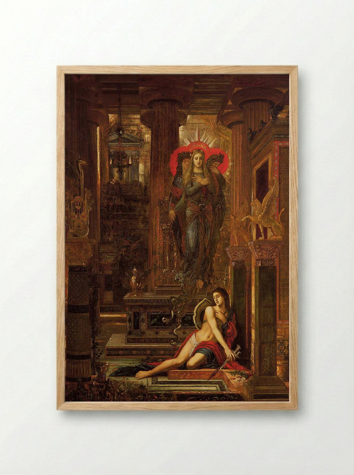 Orestes and the Erinyes - Gustave Moreau - Framed Print Wood