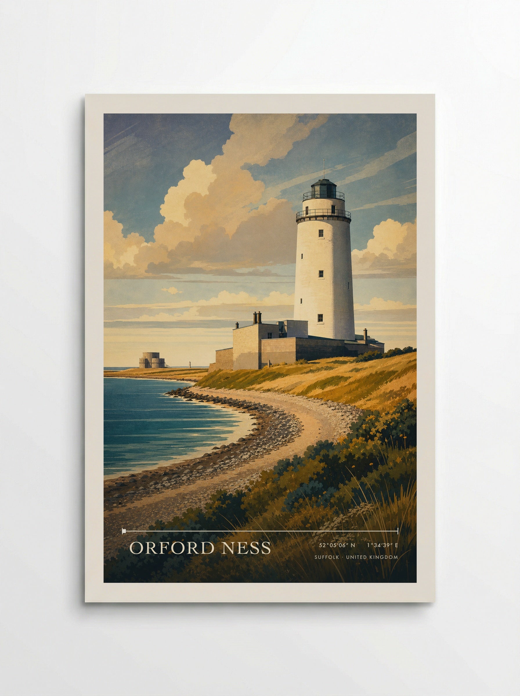 Orford Ness Suffolk United Kingdom Travel Poster - Poster