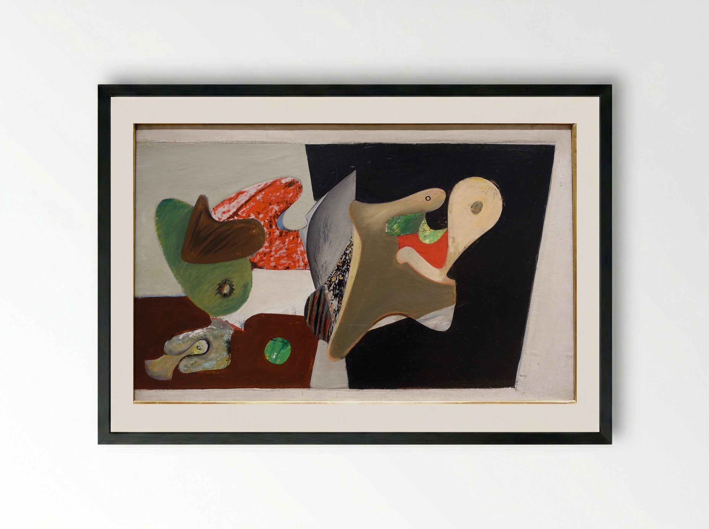 Organization - Arshile Gorky - Framed Print Black