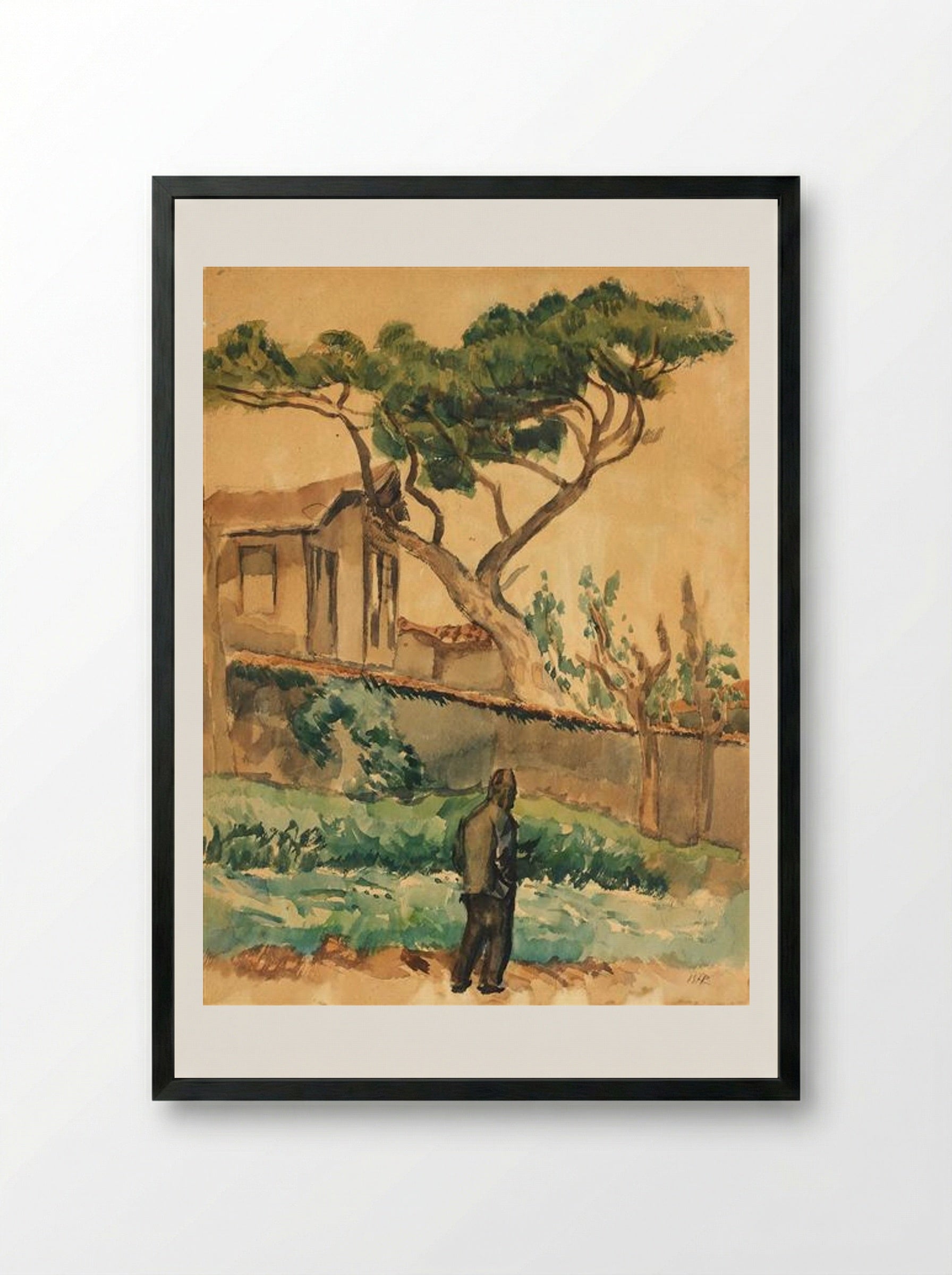 Oriental Landscape - Iosif Iser - Framed Print Black