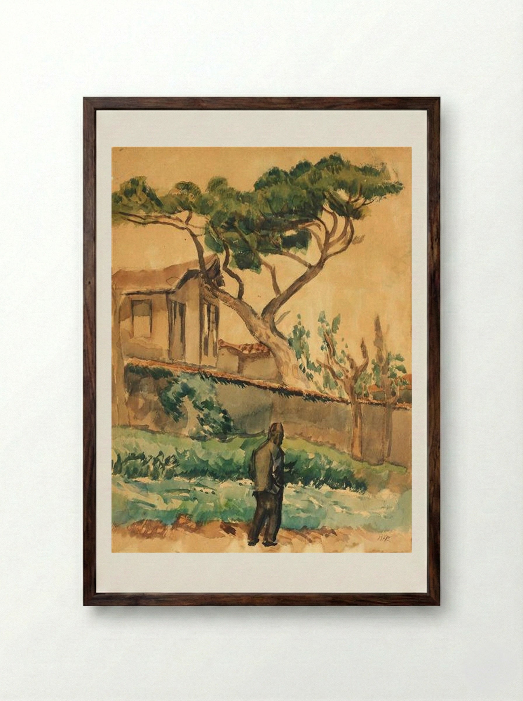 Oriental Landscape - Iosif Iser - Framed Print Dark Wood