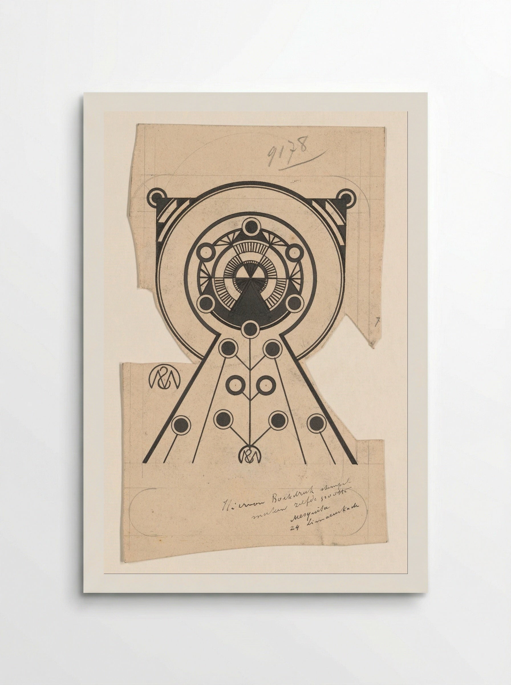 Ornament (Geometric Design) - Samuel Jessurun de Mesquita - Poster