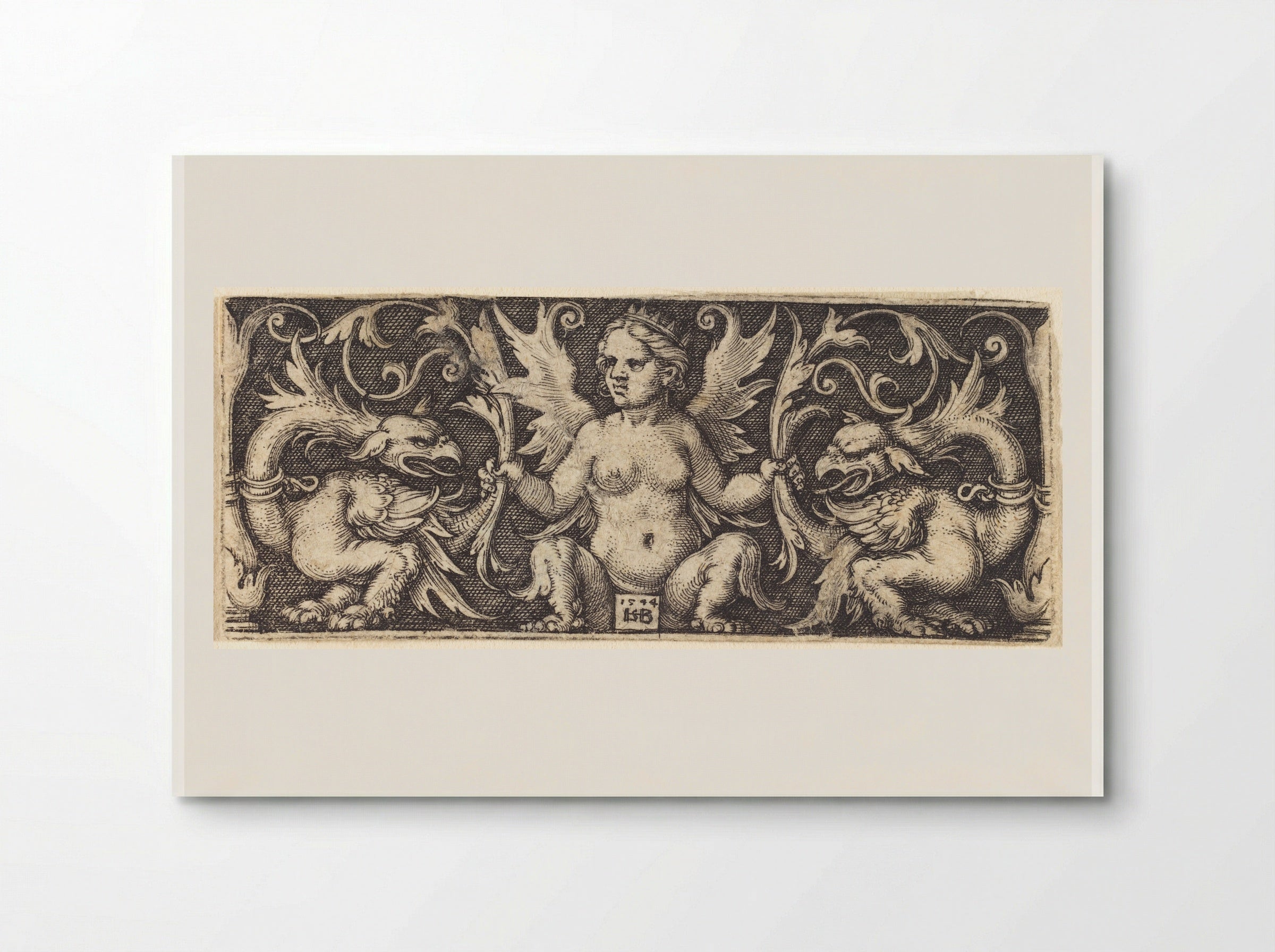 Ornament with Female Demon - Sebald Beham - Poster