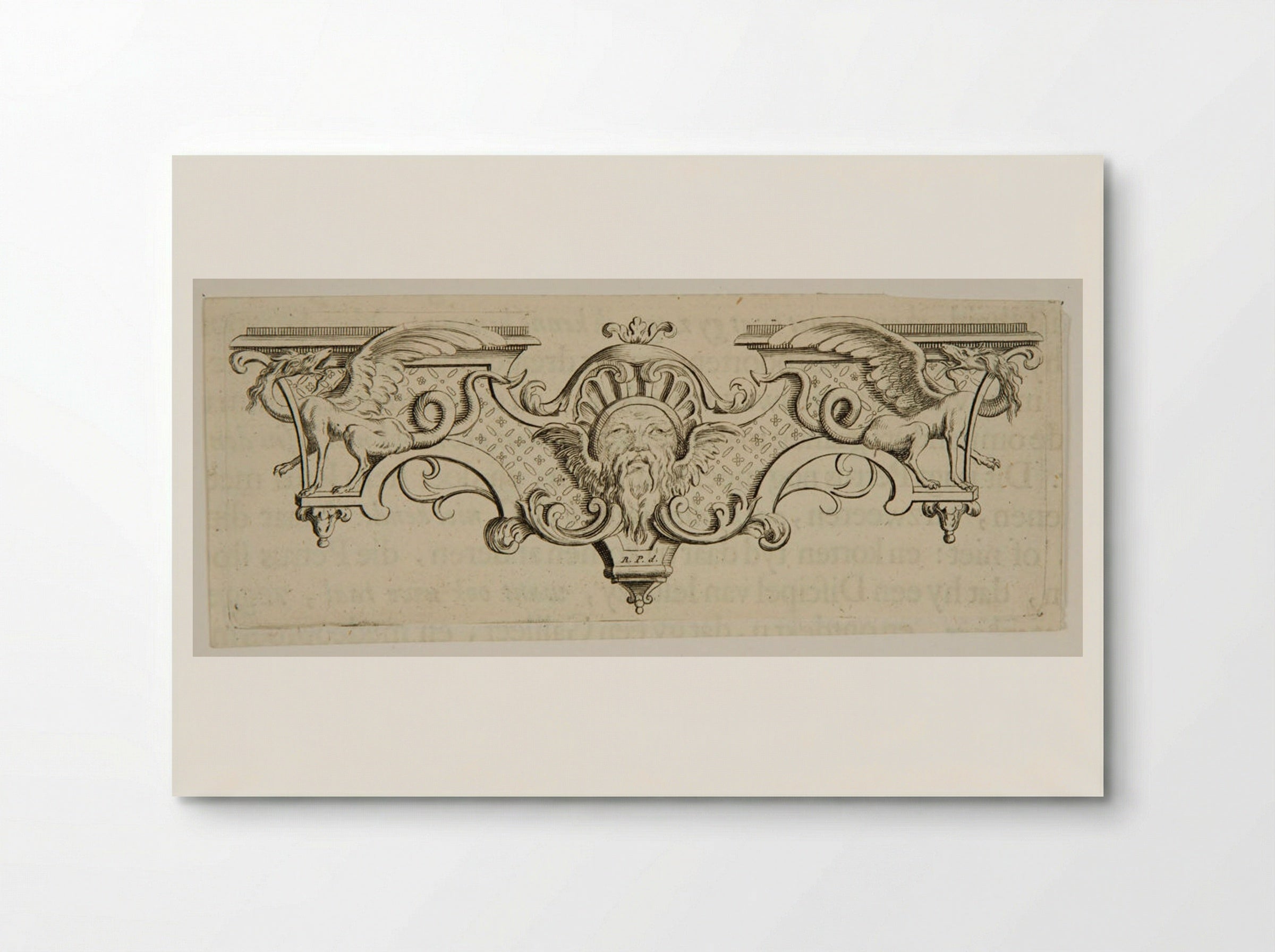Ornament with Griffins - Bernard Picart - Poster