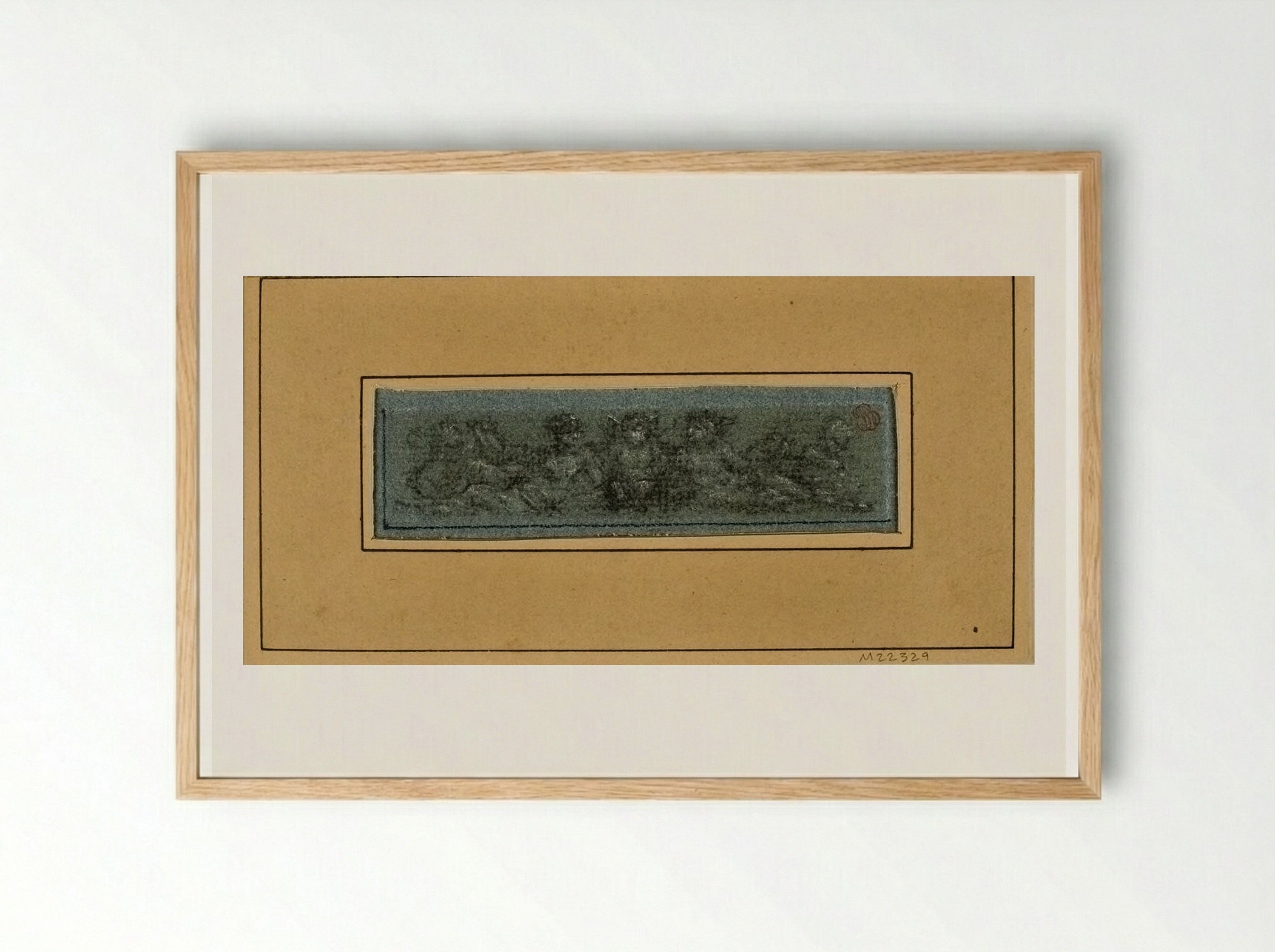 Ornamental Frieze of Putti - Pierre-Paul Prud'hon - Framed Print Wood