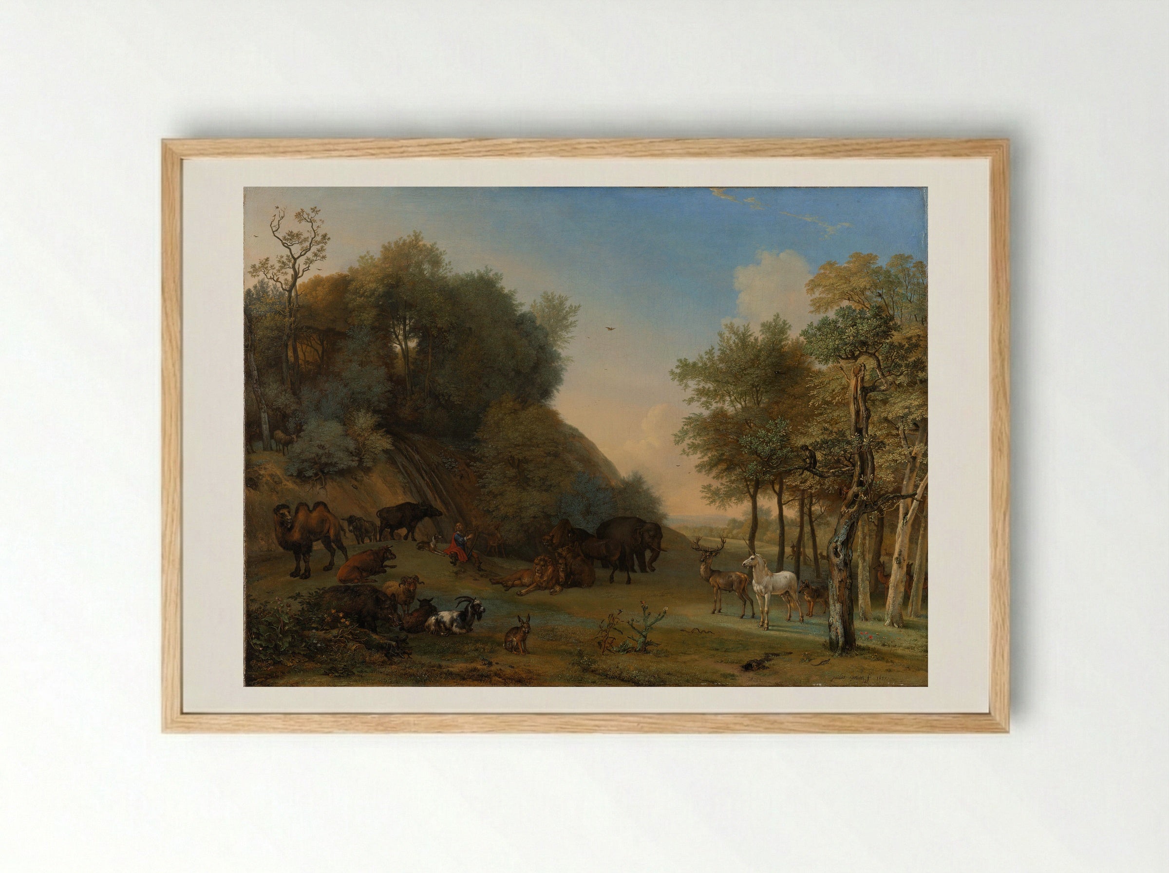 Orpheus and the Animals - Paulus Potter - Framed Print Wood