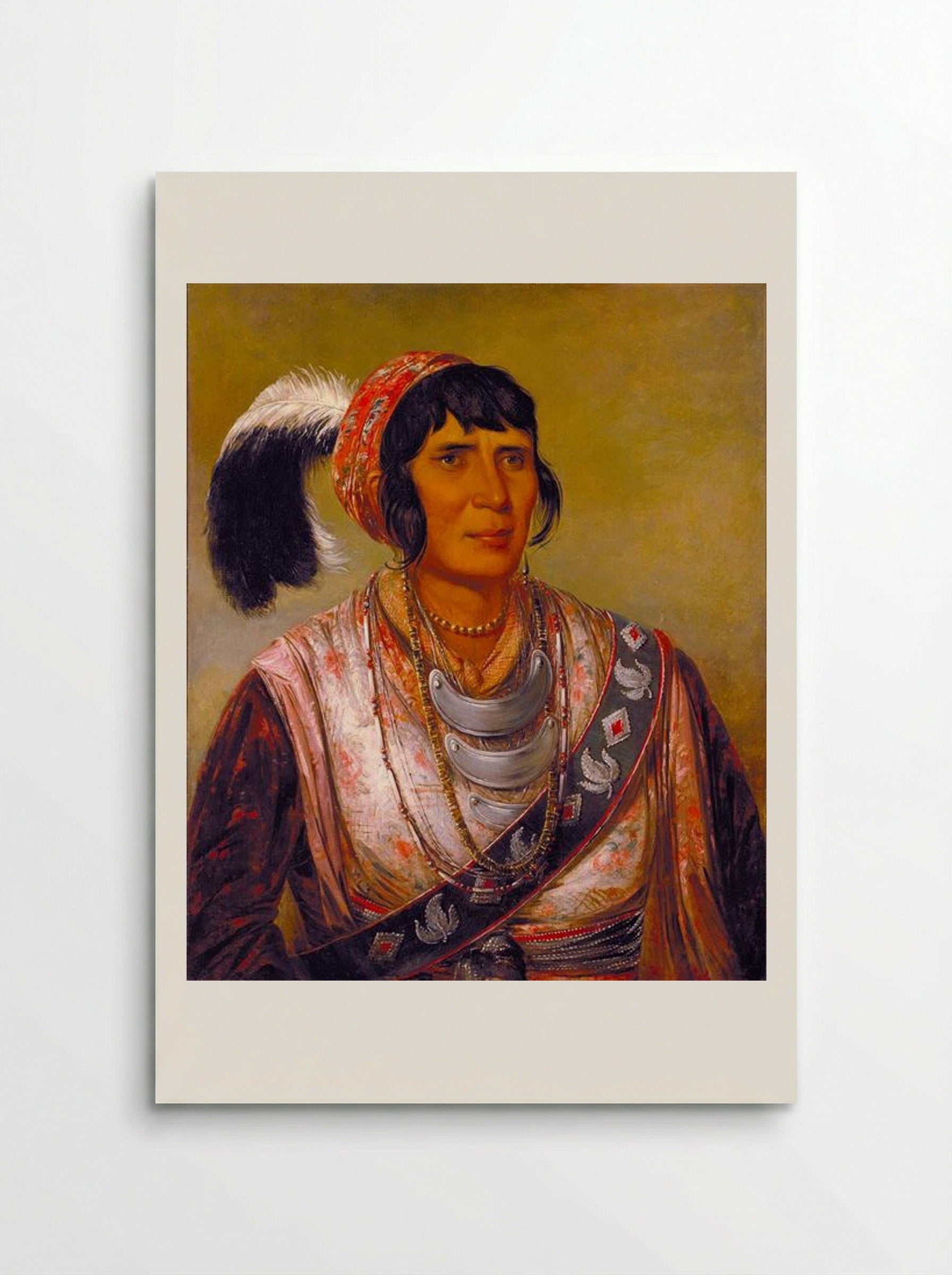 Osceola, Head Chief, Seminole - George Catlin - Poster