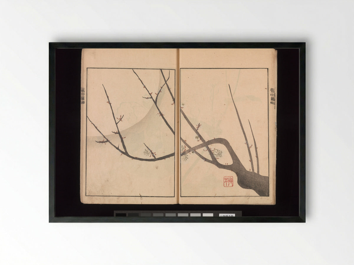 Oson Fuga - Sakai Hōitsu - Framed Print Black