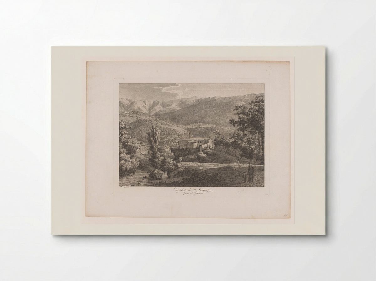 Ospitaletto di St. Francesco fuori di Subiaco - Johann Friedrich Frauenholz - Poster
