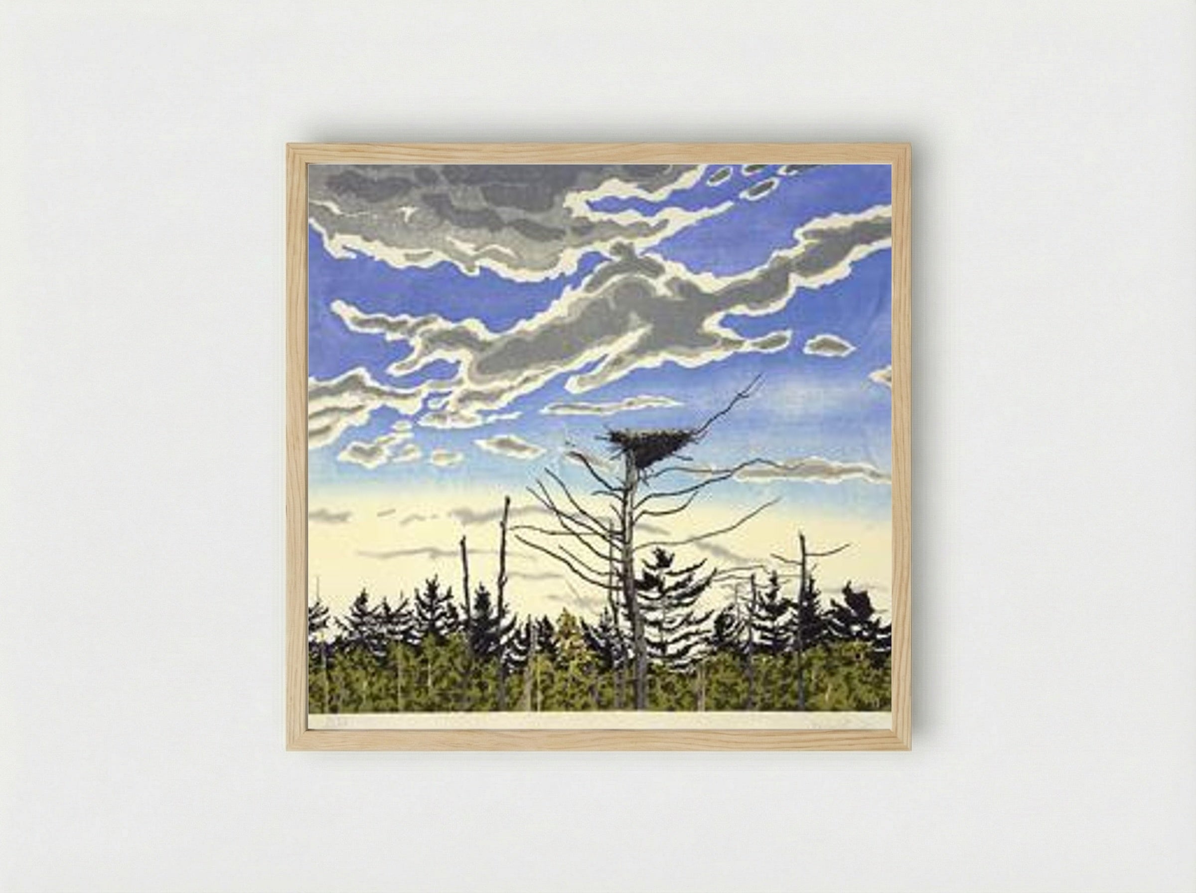 Osprey’s Nest - Neil Welliver - Framed Print Wood