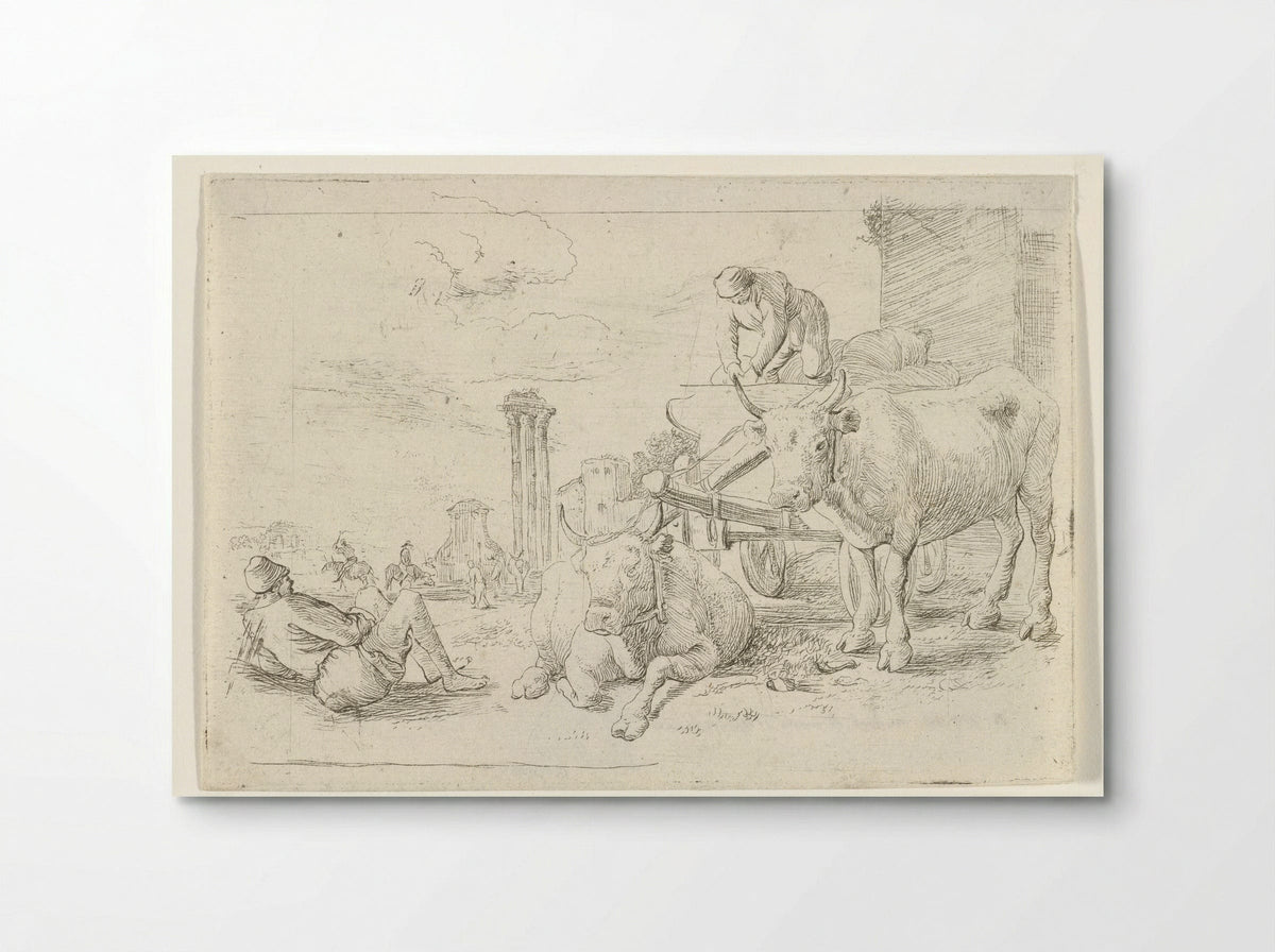 Ossenkar (Ox Cart) - Jan van Ossenbeeck - Poster