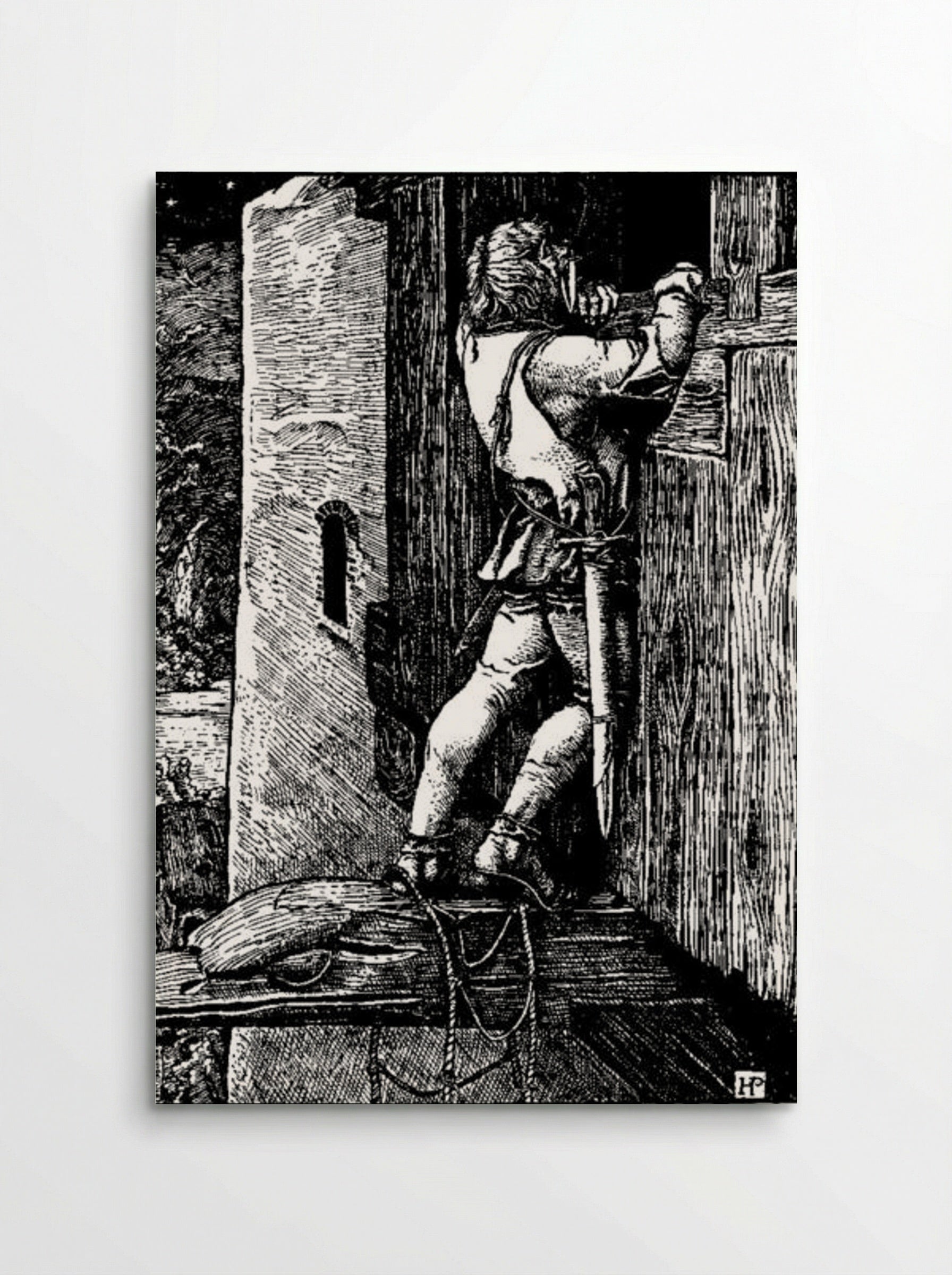 Otto of the Silver Hand (Illustration 19) - Howard Pyle - Poster