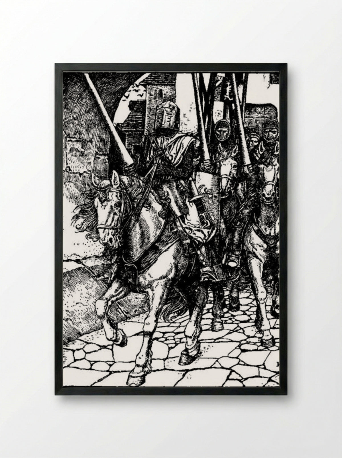 Otto of the Silver Hand - Howard Pyle - Framed Print Black