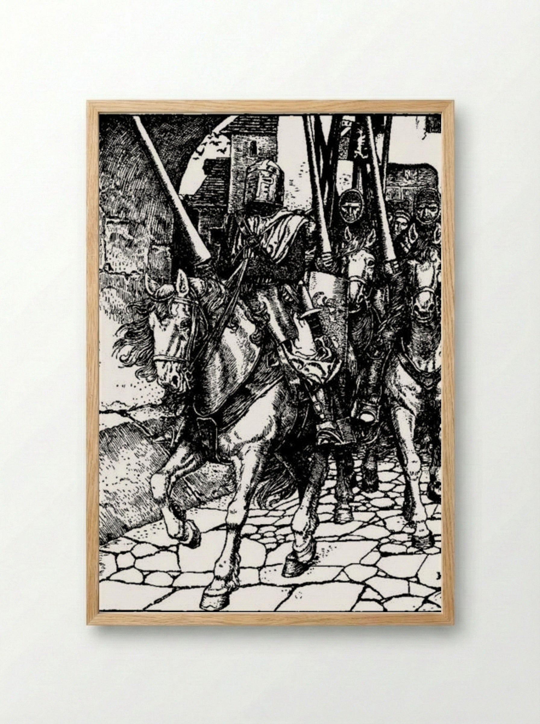 Otto of the Silver Hand - Howard Pyle - Framed Print Wood
