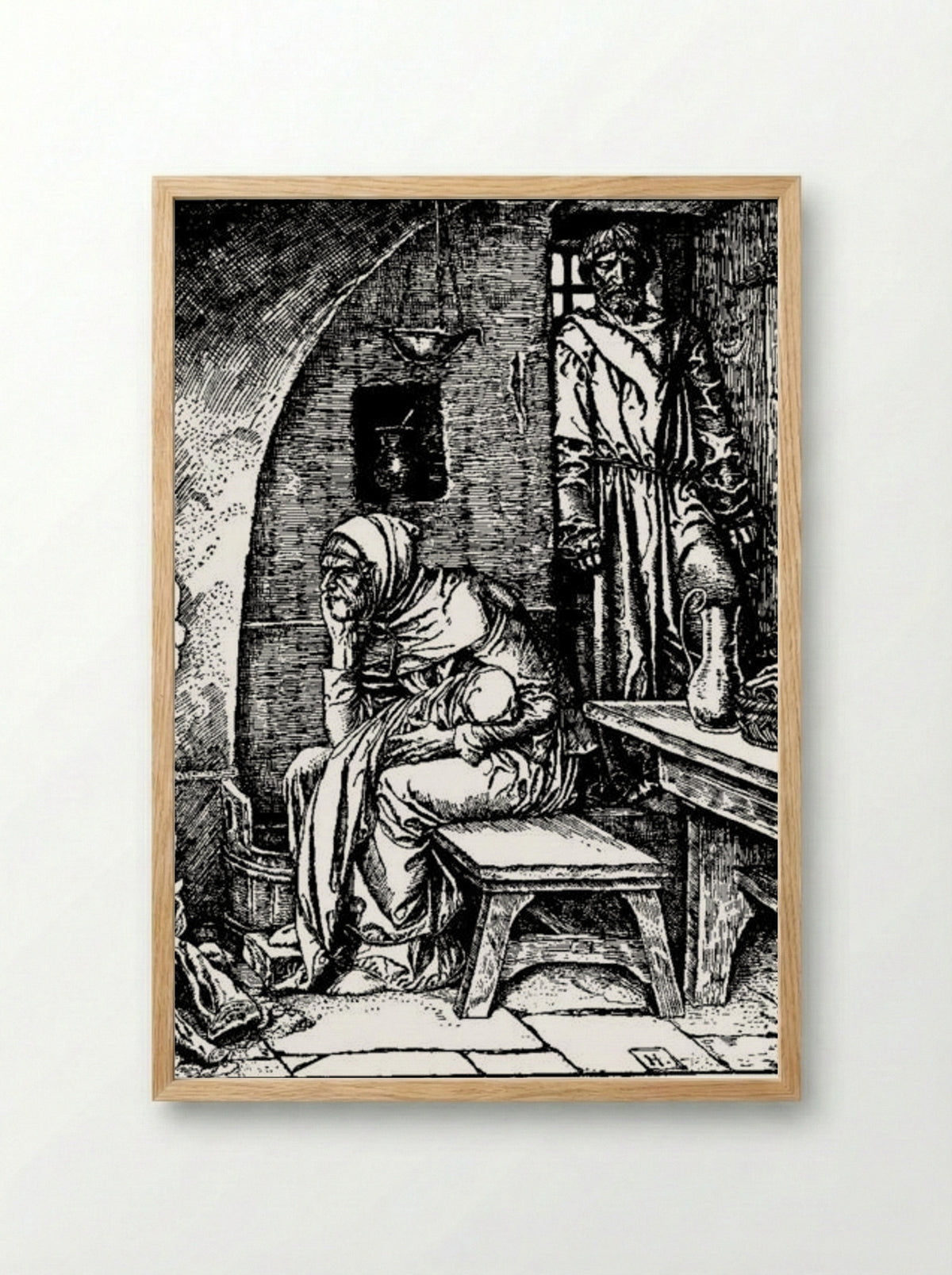 Otto of the Silver Hand - Howard Pyle - Framed Print Wood
