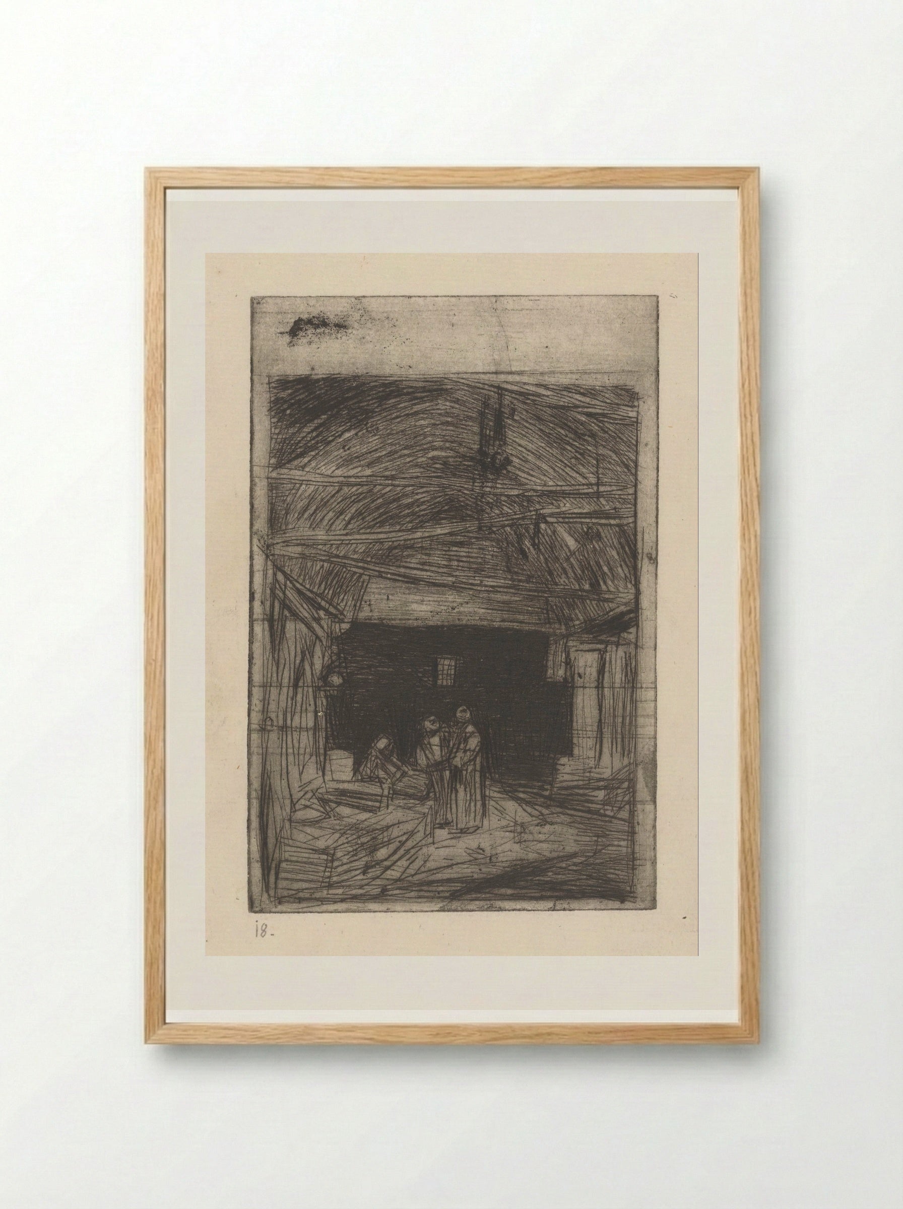 Ottomaanse bazaar - Marius Bauer - Framed Print Wood