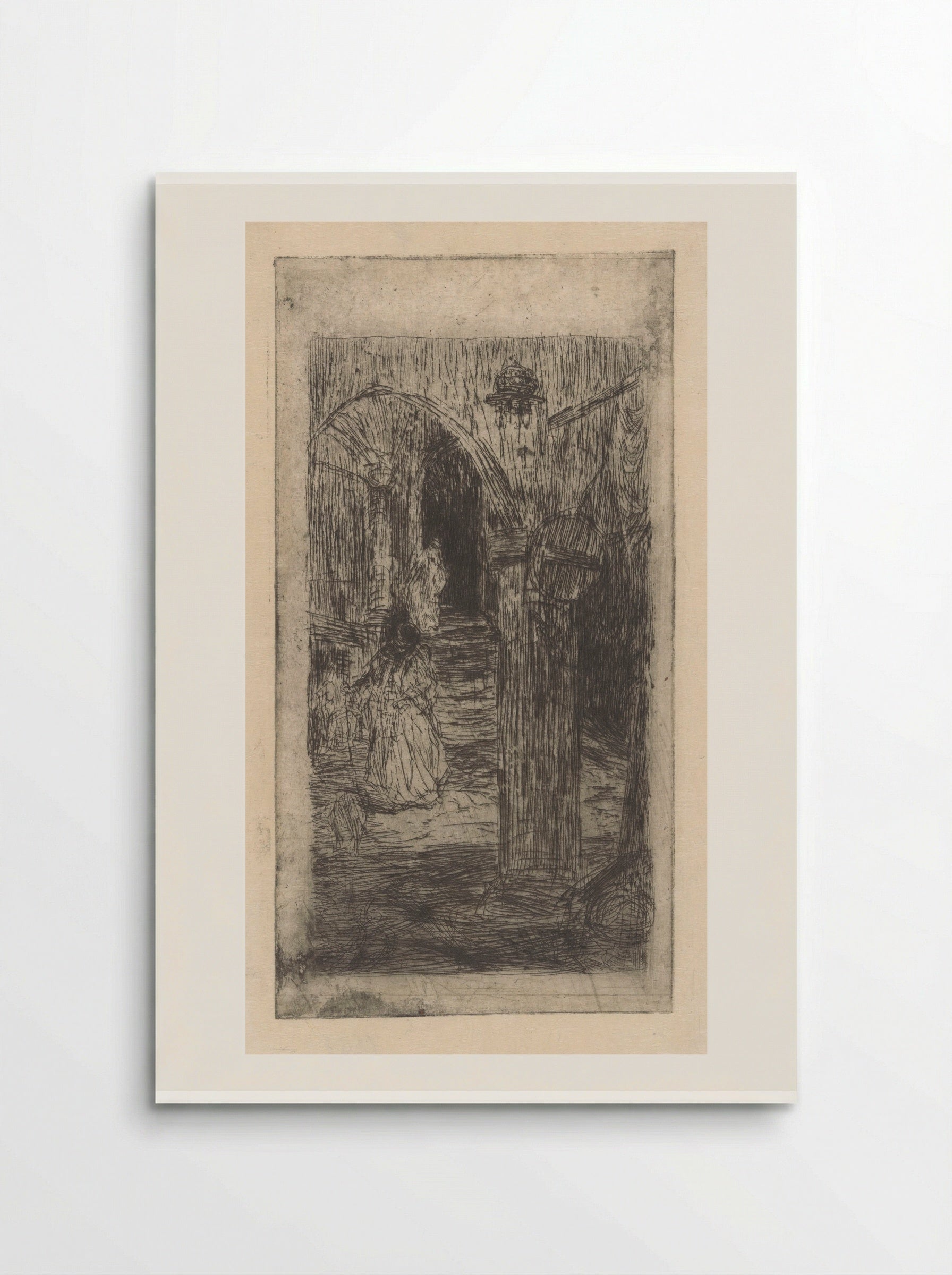Ottoman Women on a Staircase - Marius Bauer - Poster