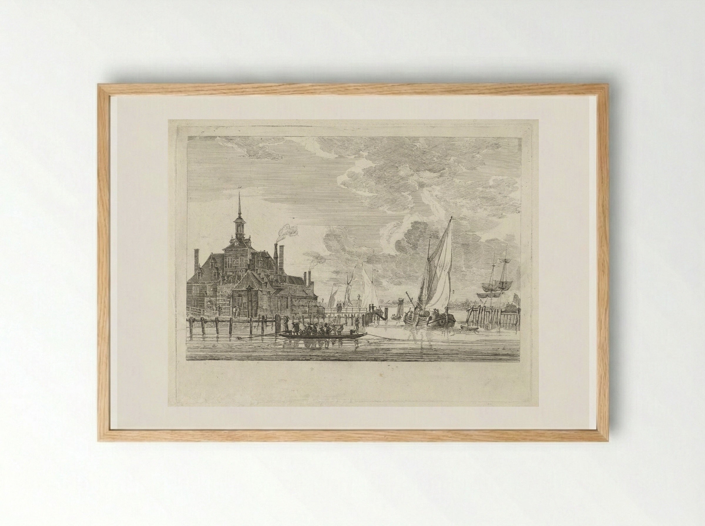 Oude Hoofdpoort te Rotterdam - Gerrit Groenewegen - Framed Print Wood