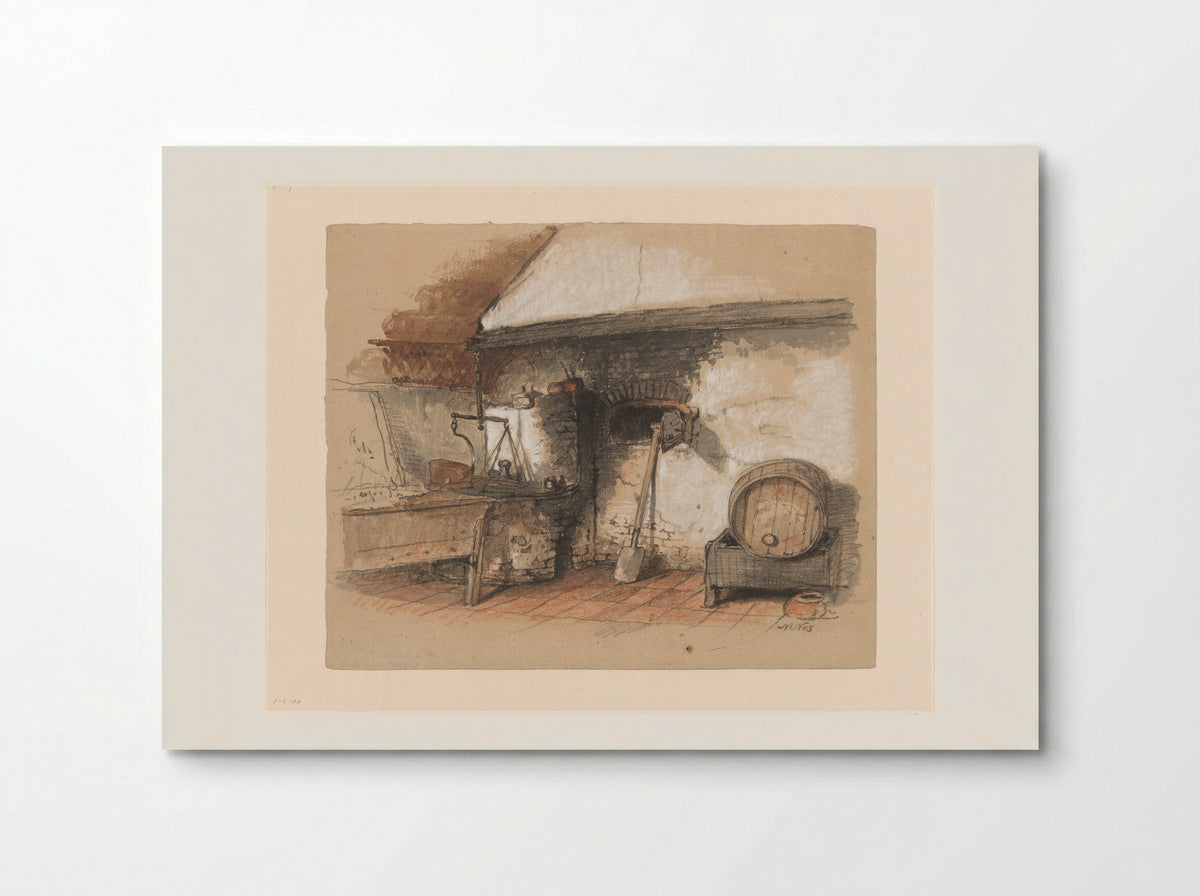 Oude oven in een bakkerij - Maria Vos - Poster