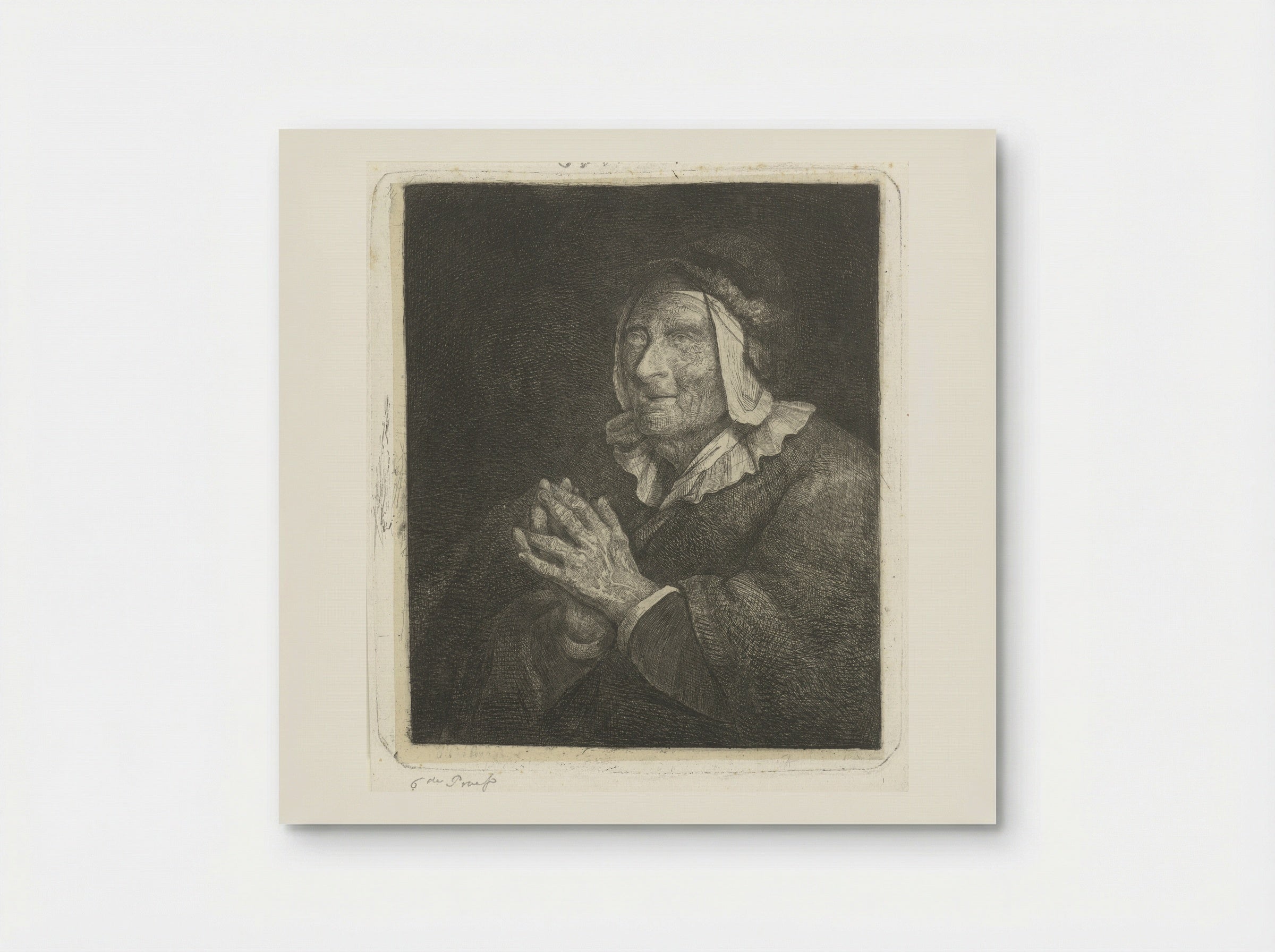 Oude vrouw (Old Woman) - Jacobus Ludovicus Cornet - Poster