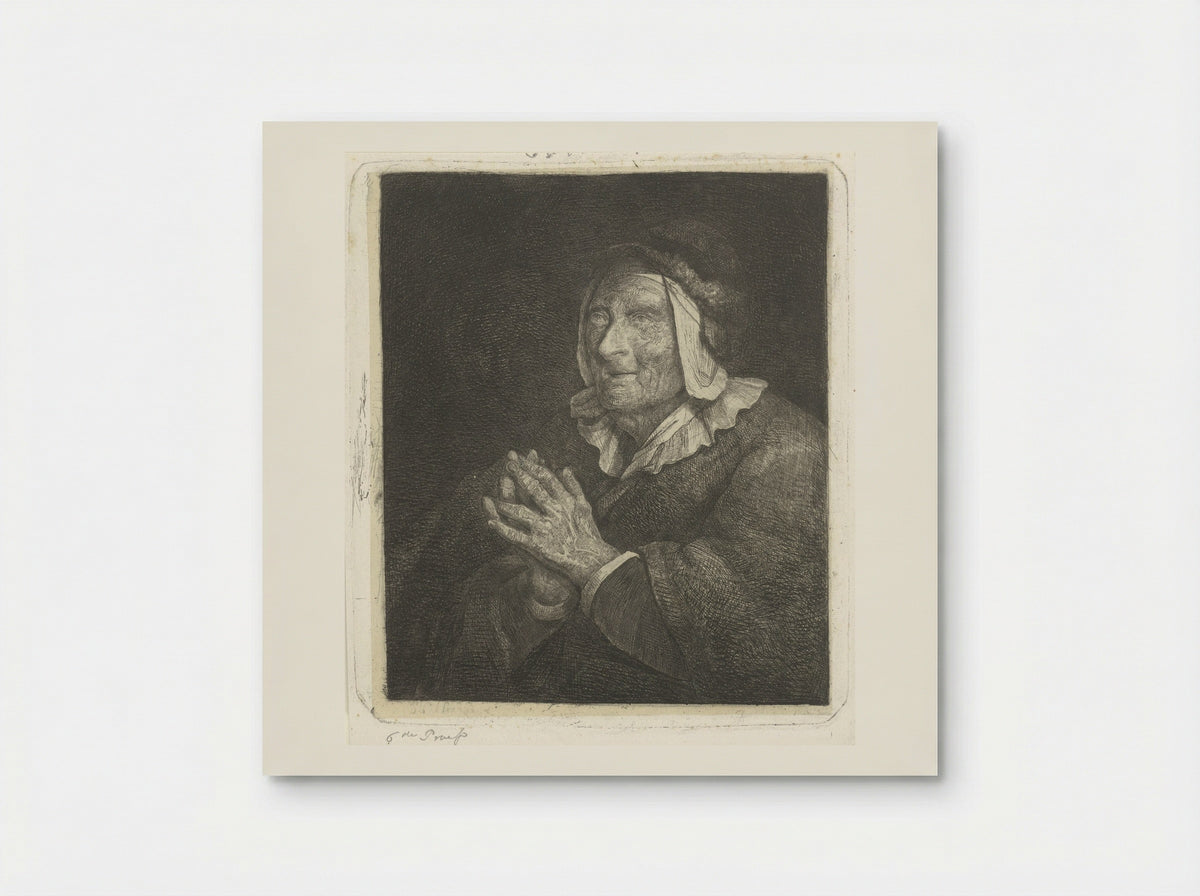 Oude vrouw (Old Woman) - Jacobus Ludovicus Cornet - Poster