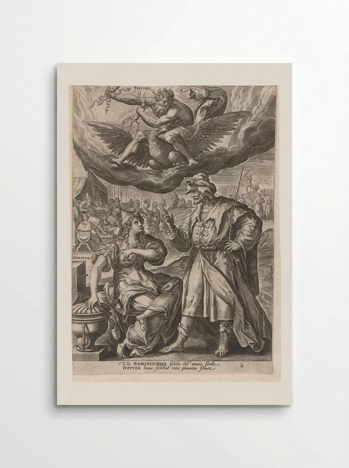 Ouderdom onder invloed van Jupiter - Gerard de Jode - Poster