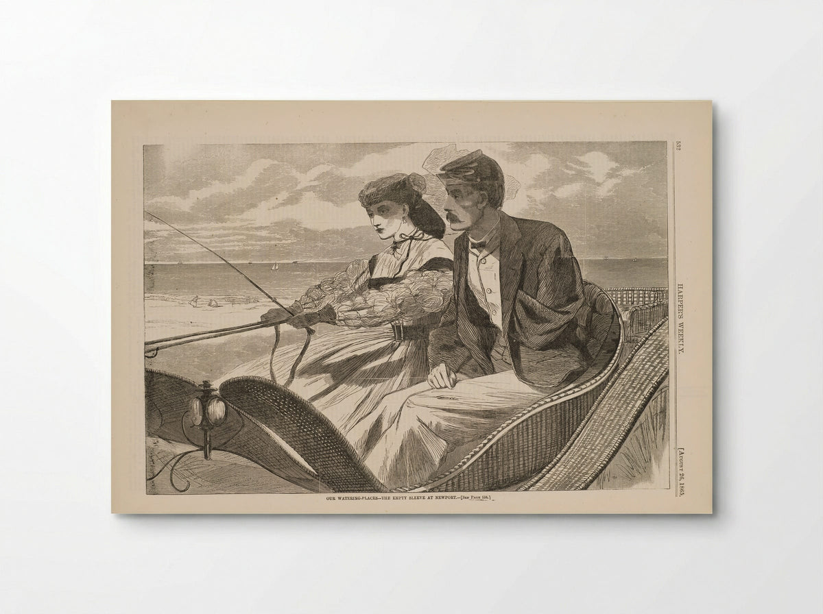 Our Watering-Places - The Empty Sleeve at Newport - Winslow Homer - Poster