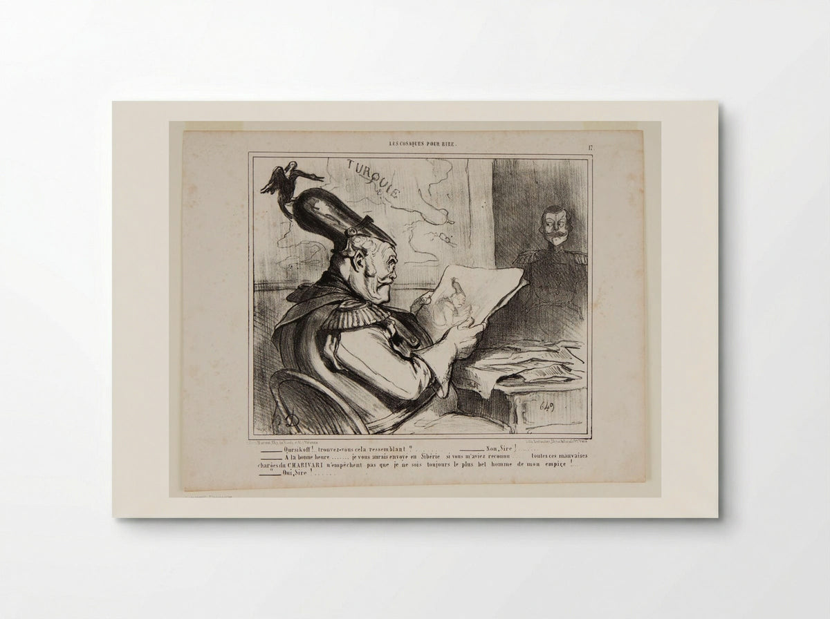 Oursikoff! ...trouvez-vous cela ressemblant? - Honoré-Victorin Daumier - Poster