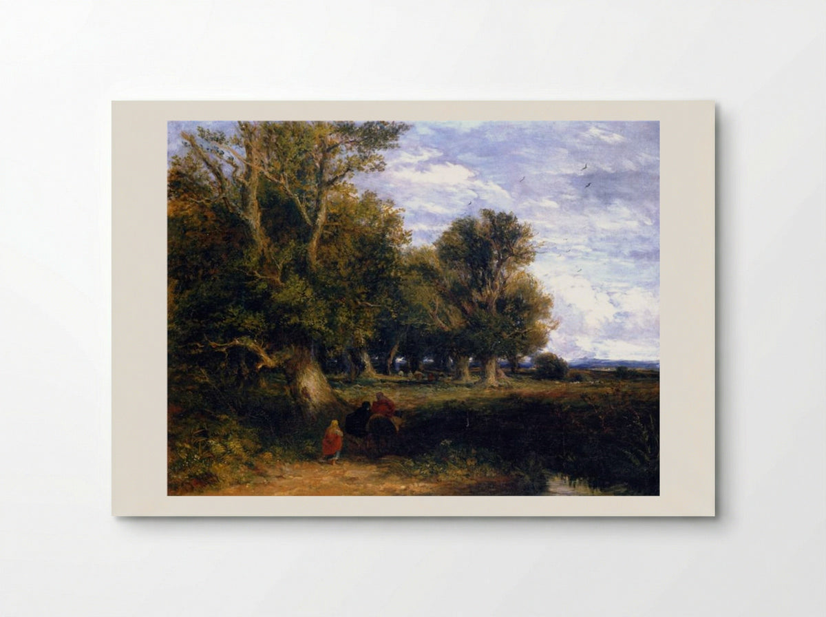 Outskirts of a Wood, with Gypsies - David Cox - Poster