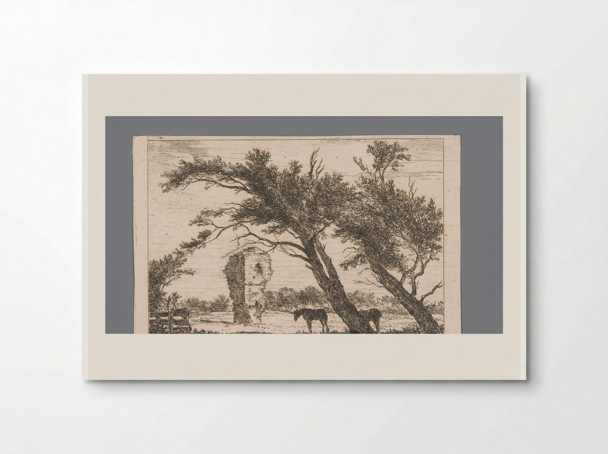 Overblijfselen van het huis van Gerard van Velsen - Hermanus van Brussel - Poster